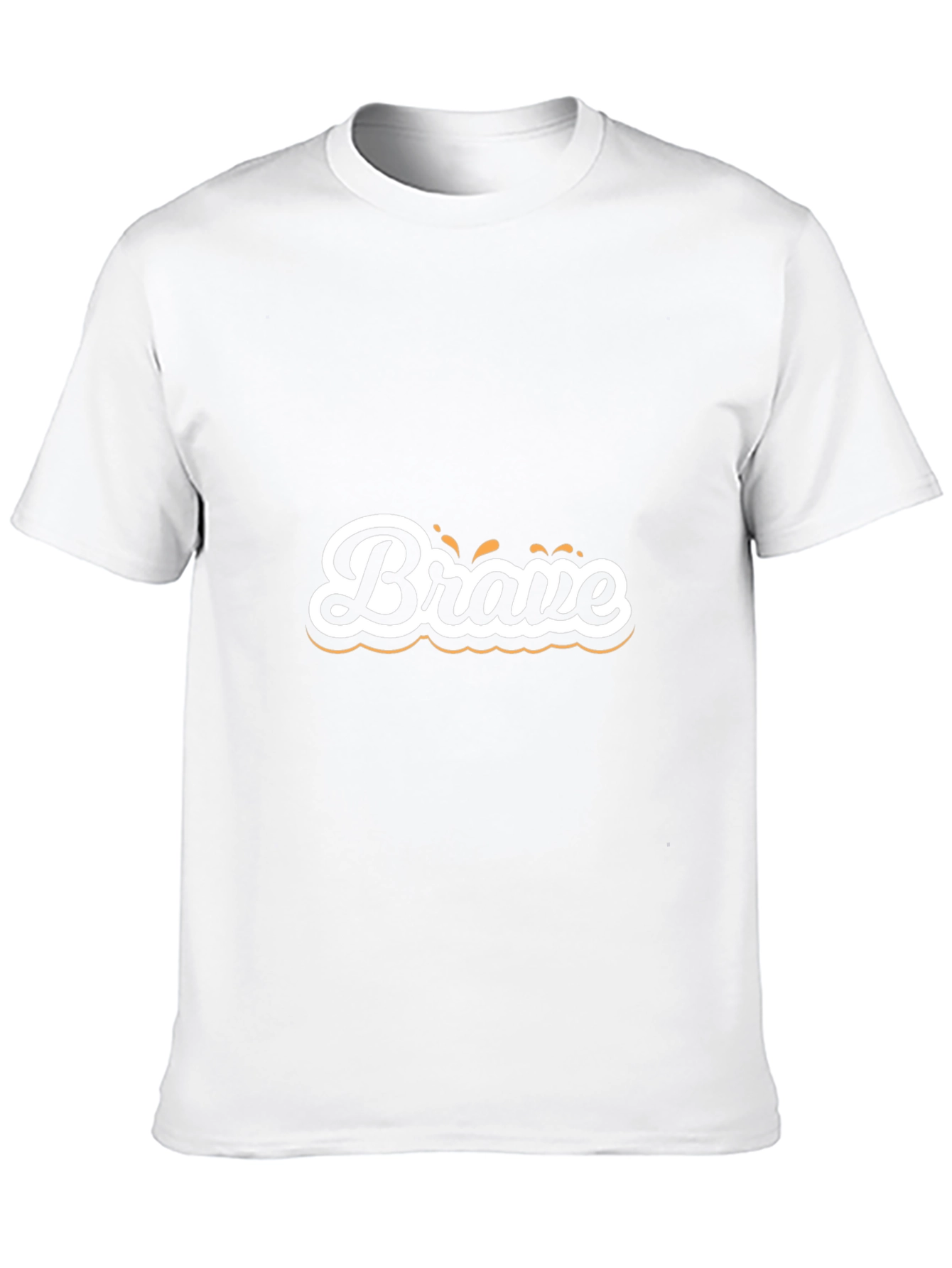 Brave Graphic Print Black T-Shirt
