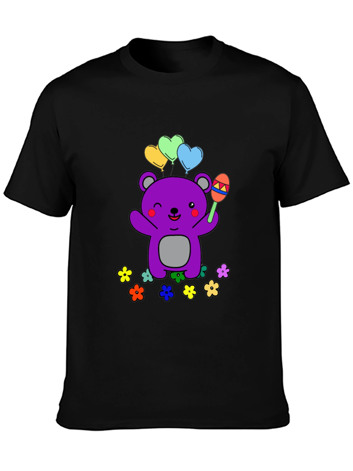 Cute Cartoon Bear Graphic Tee