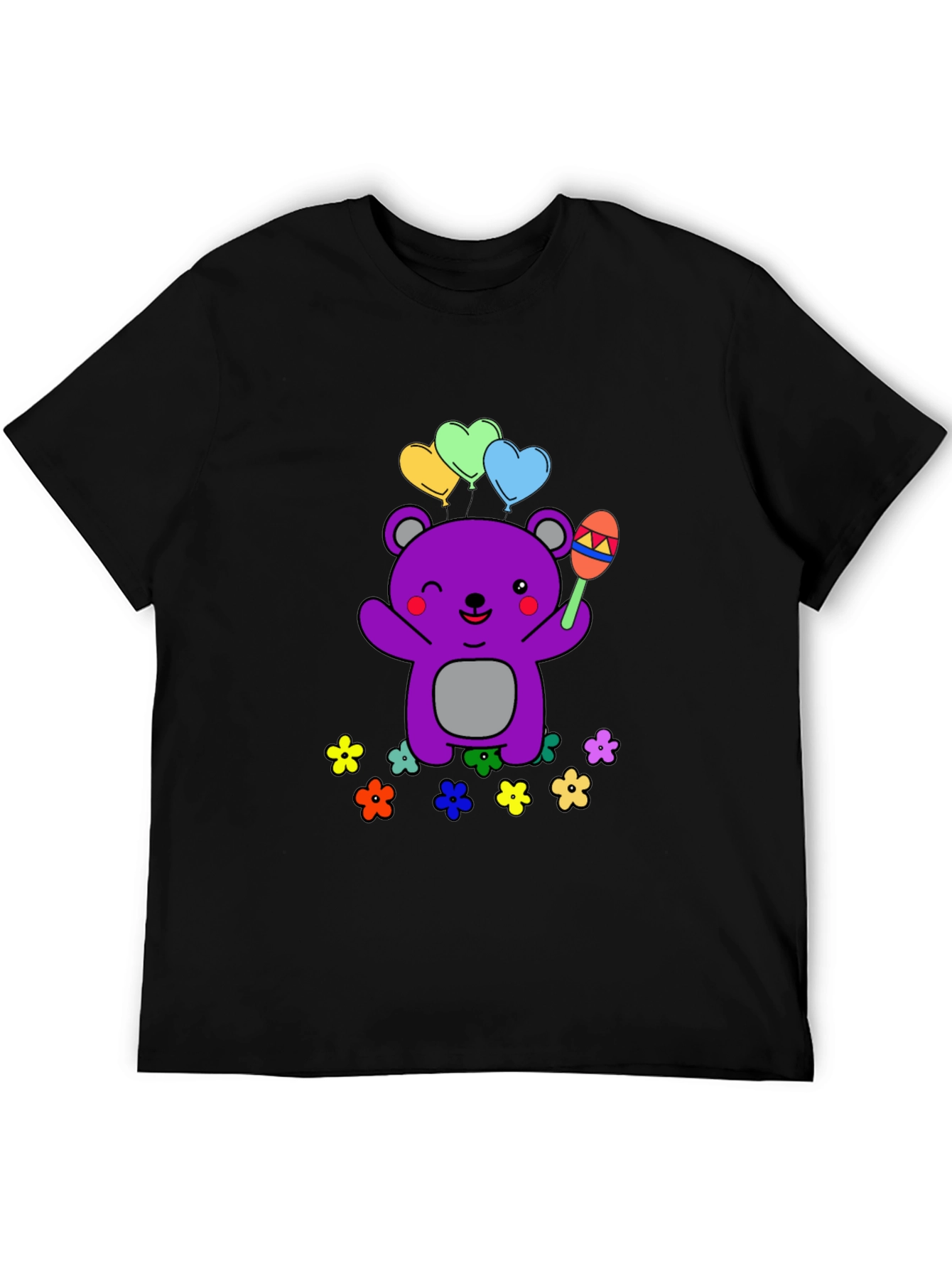Cute Cartoon Bear Graphic Tee