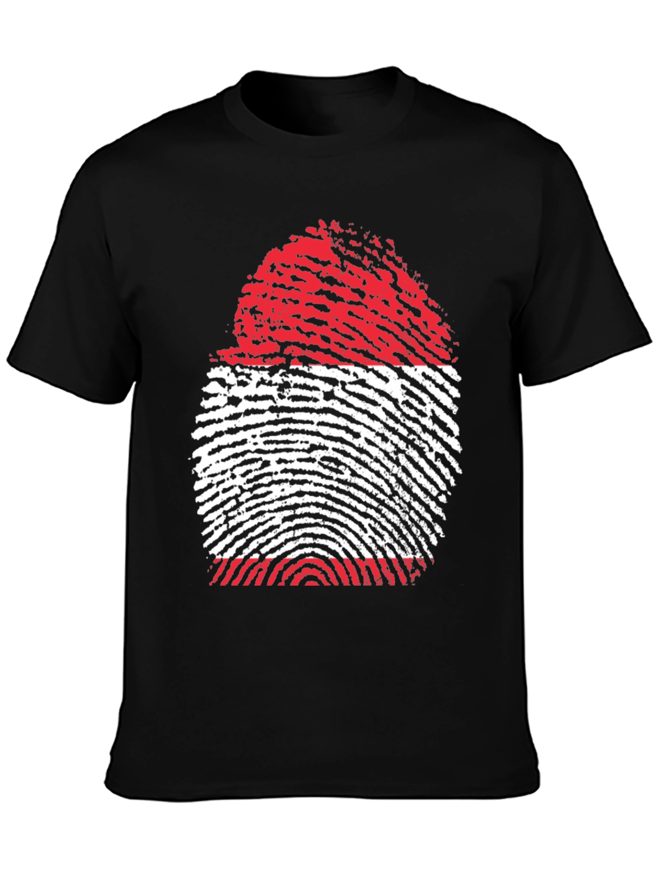 Fingerprint Flag Graphic Tee - Unique Design