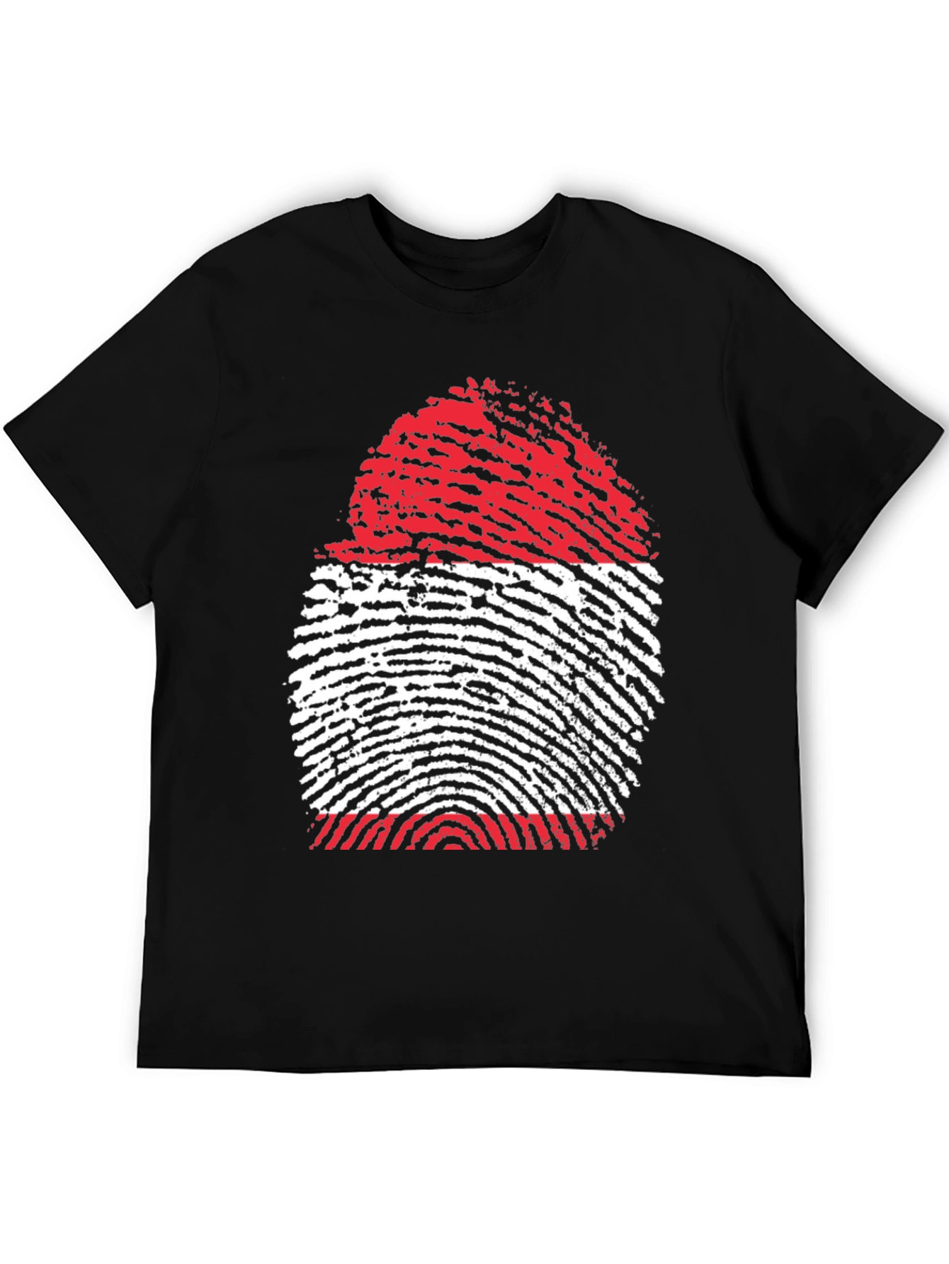 Fingerprint Flag Graphic Tee - Unique Design