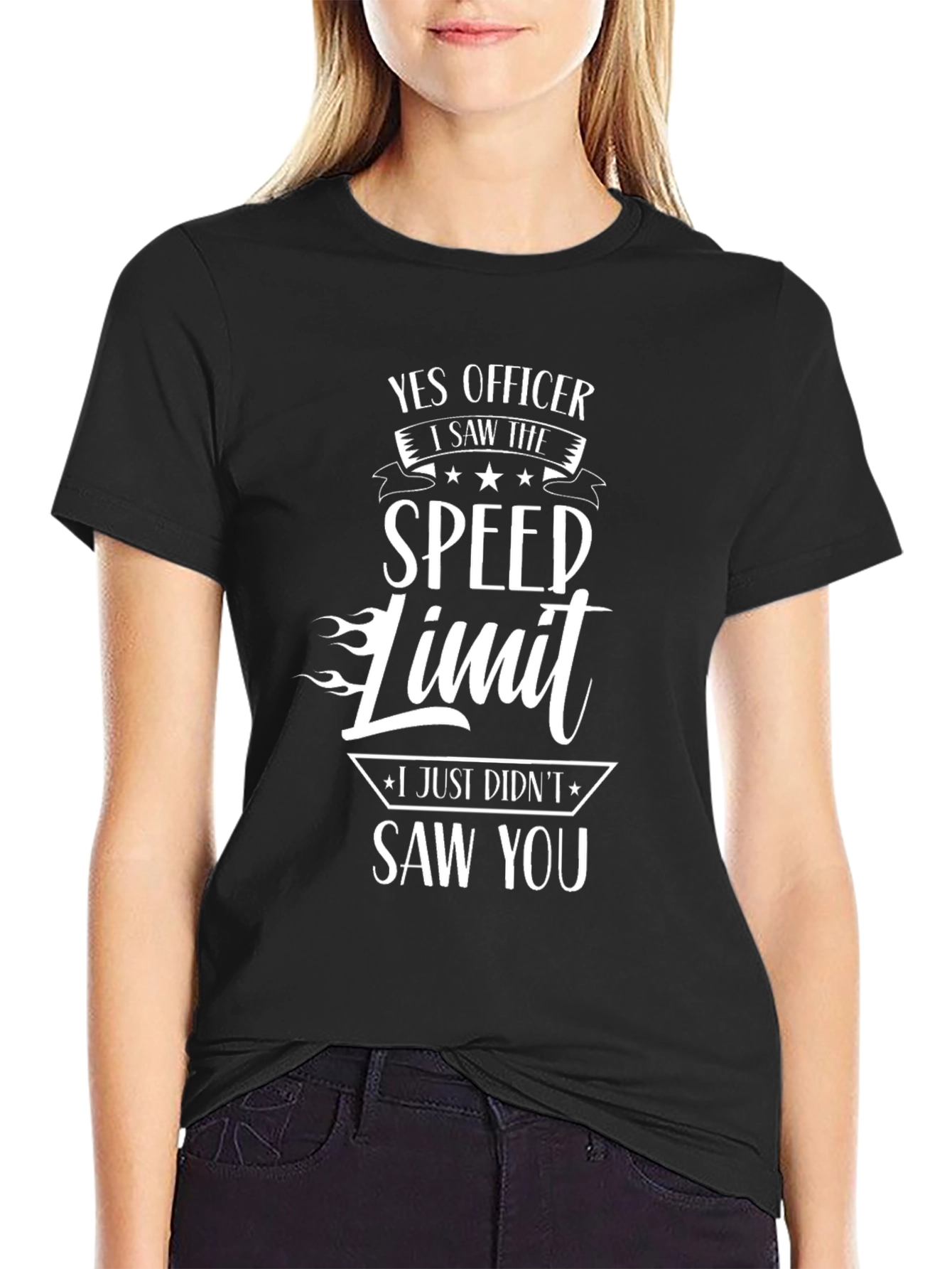 Yes Officer Speed Limit Graphic Tee