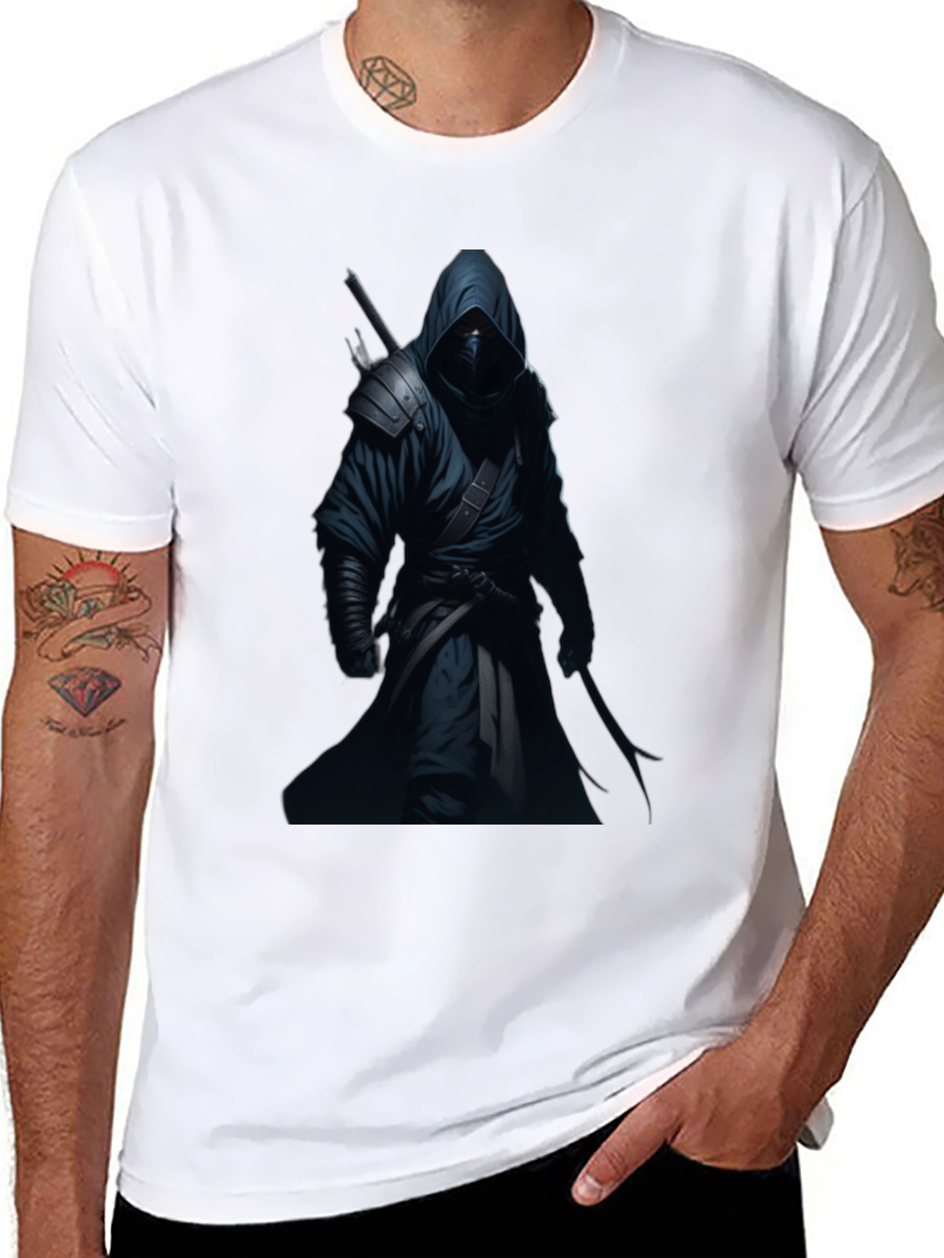 Ninja Warrior Black Graphic T-Shirt