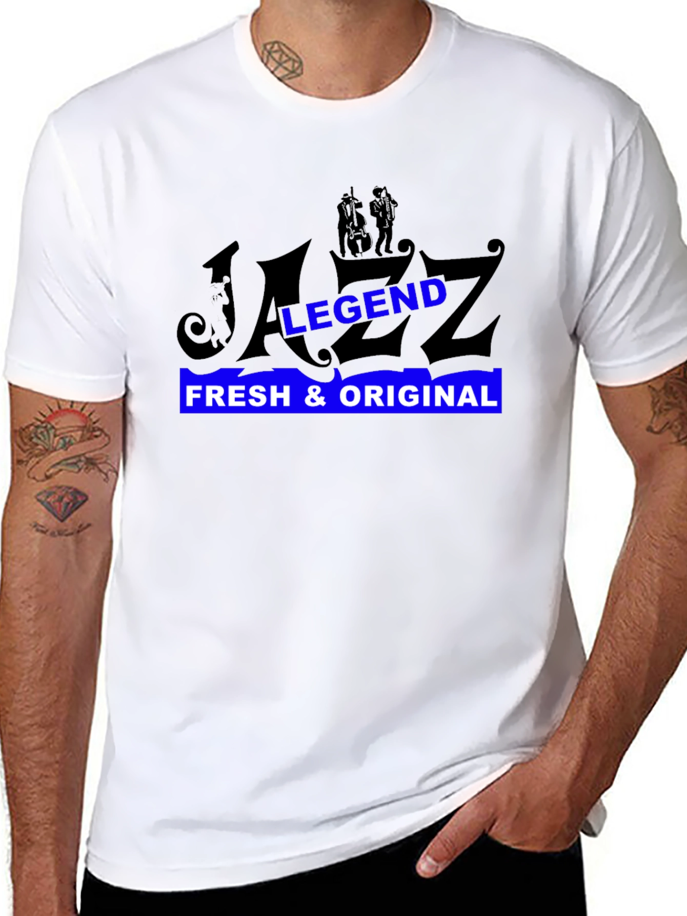 Jazz Legend Graphic Black T-Shirt