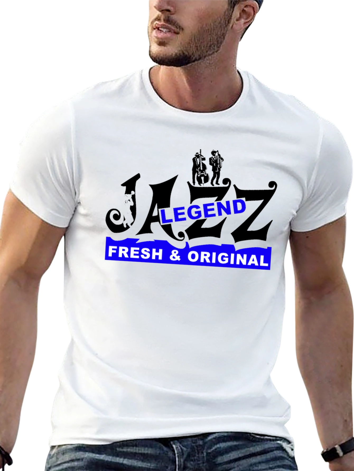 Jazz Legend Graphic Black T-Shirt