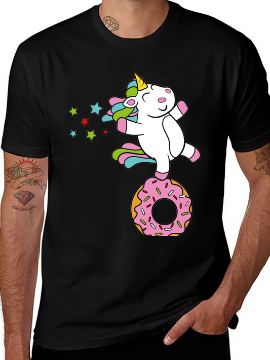 Unicorn Donut T-Shirt - Fun Graphic Tee