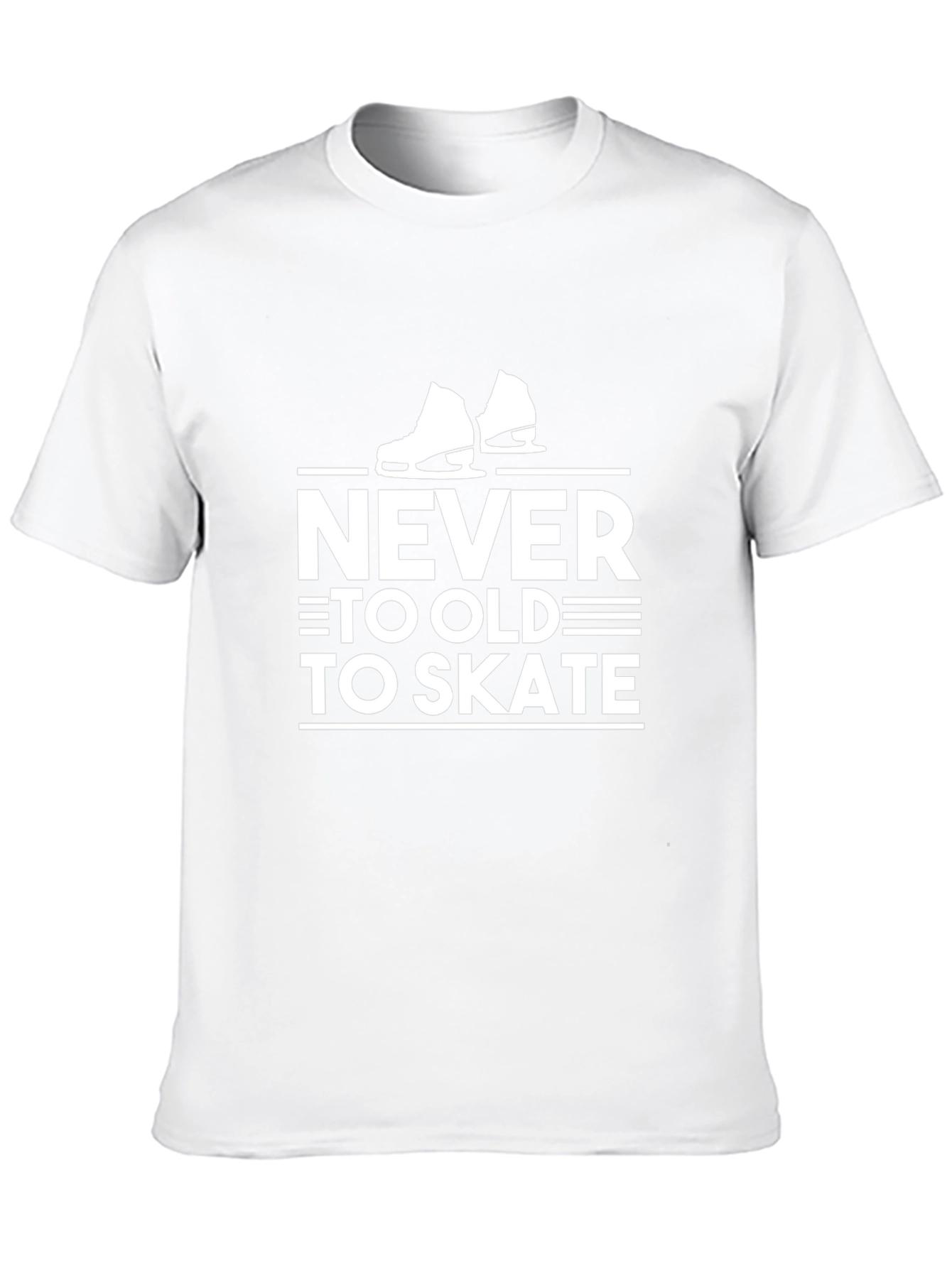 Never Too Old To Skate Black T-Shirt