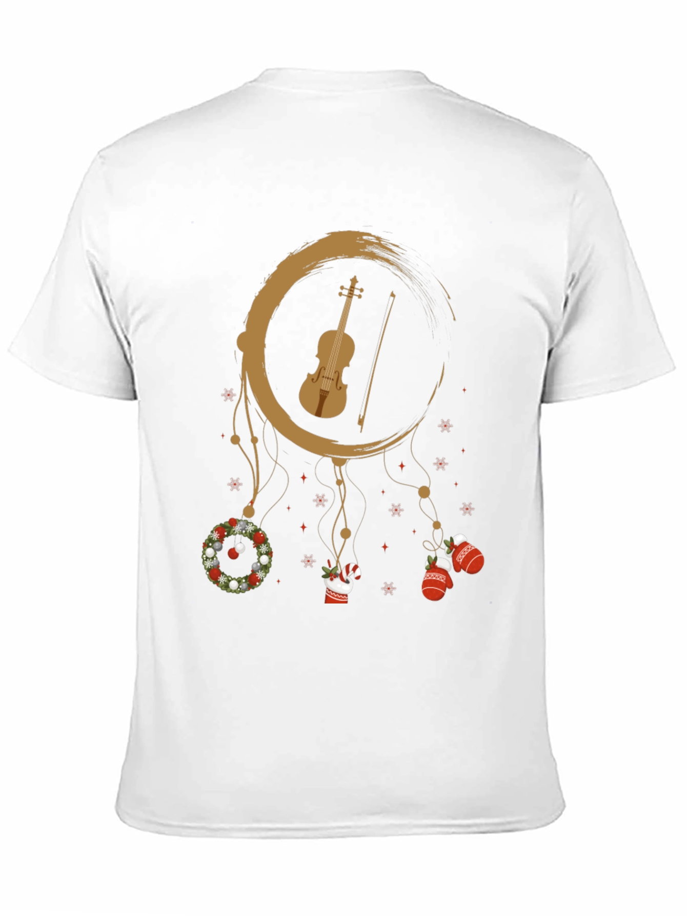 Festive Violin Dreamcatcher Graphic Tee