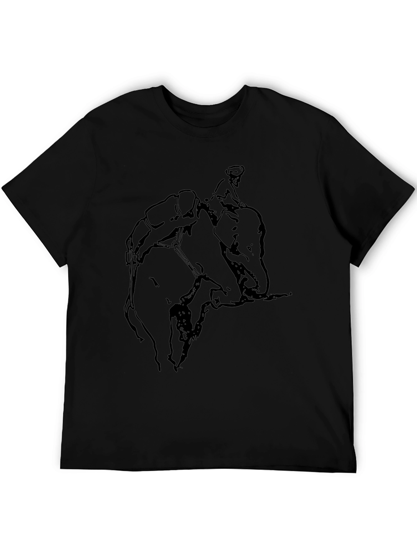 Elephant Rider Graphic Tee - Black