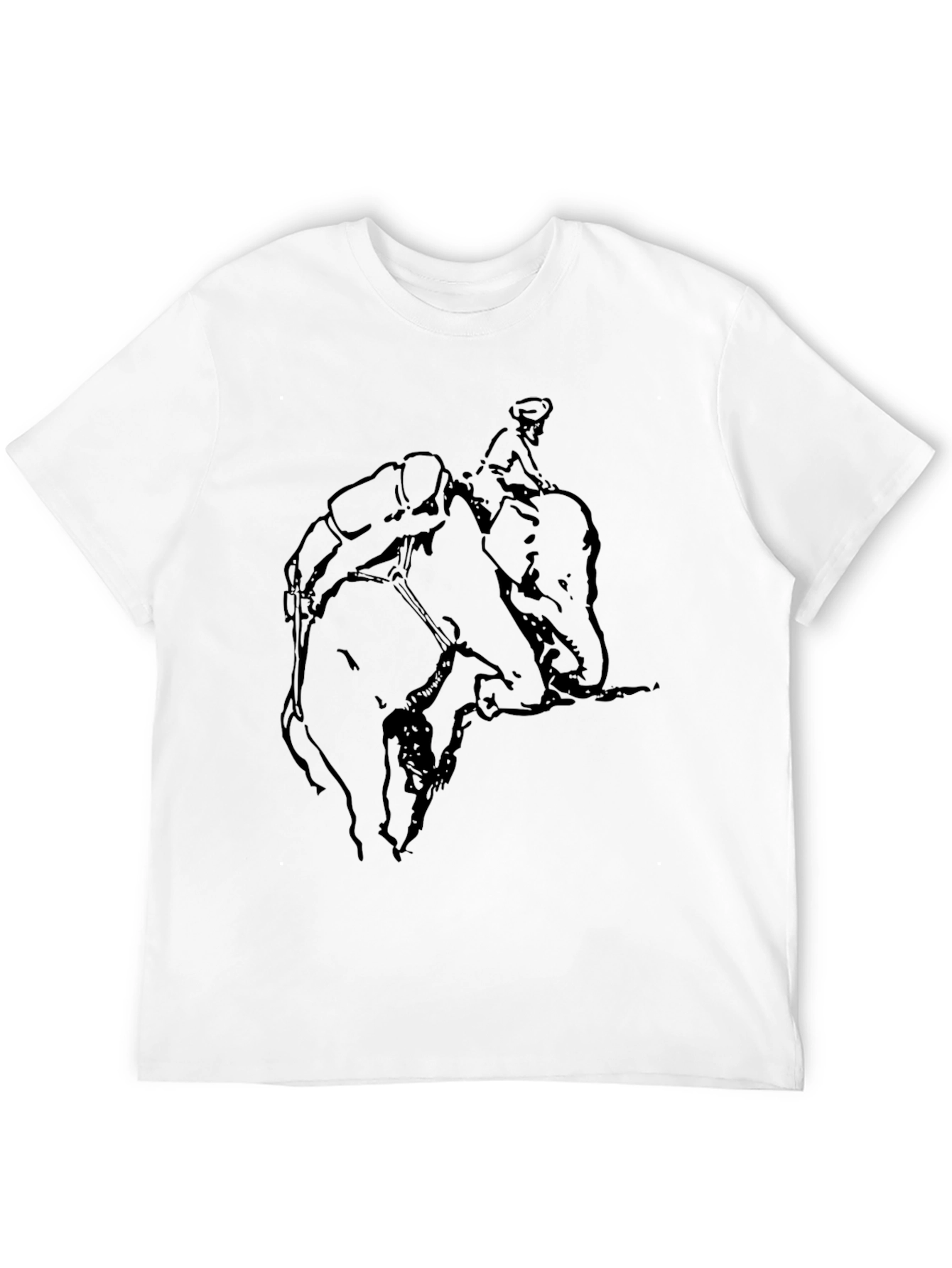 Elephant Rider Graphic Tee - Black