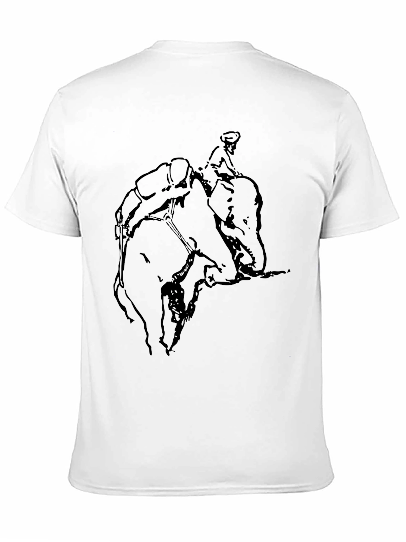 Elephant Rider Graphic Tee - Black