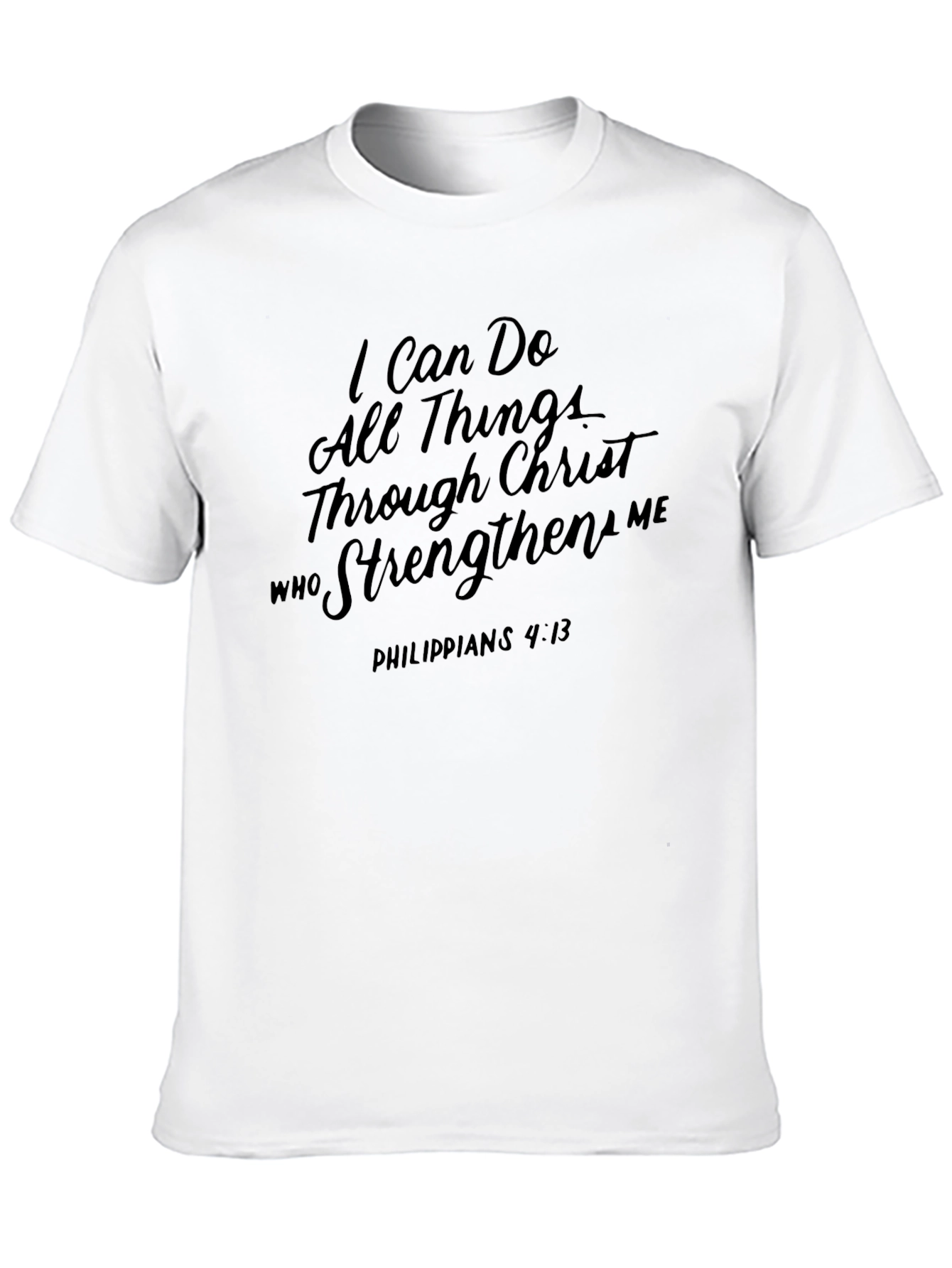 Inspirational Christian T-Shirt - Philippians 4:13