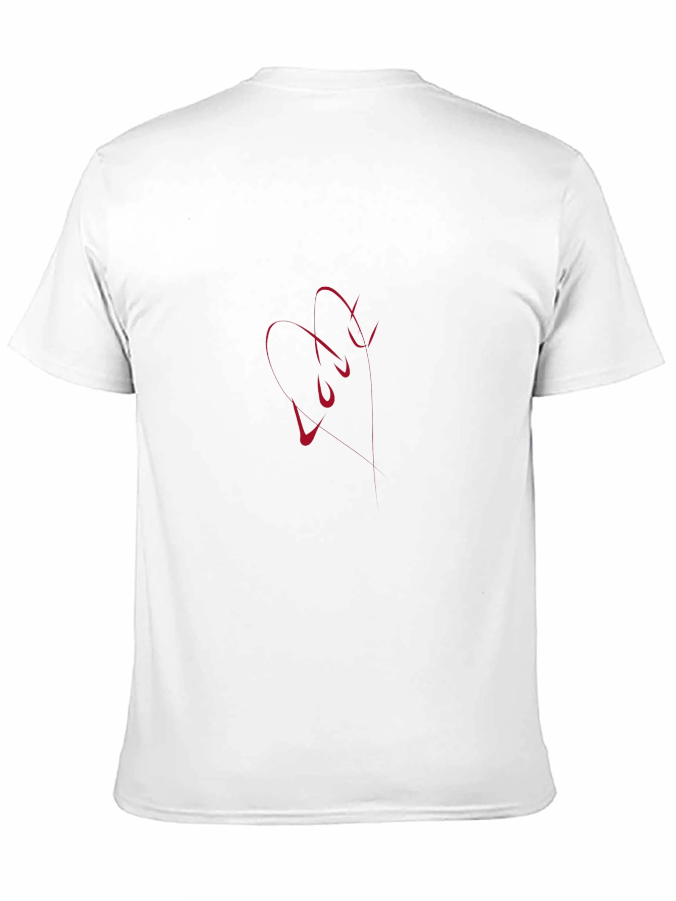 Modern Love Line Art Black T-Shirt
