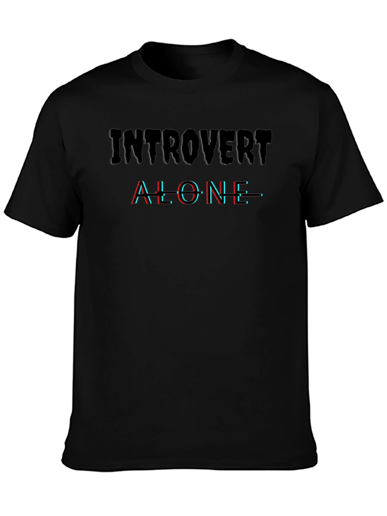 Introvert Alone Graphic Tee - Stylish Comfort