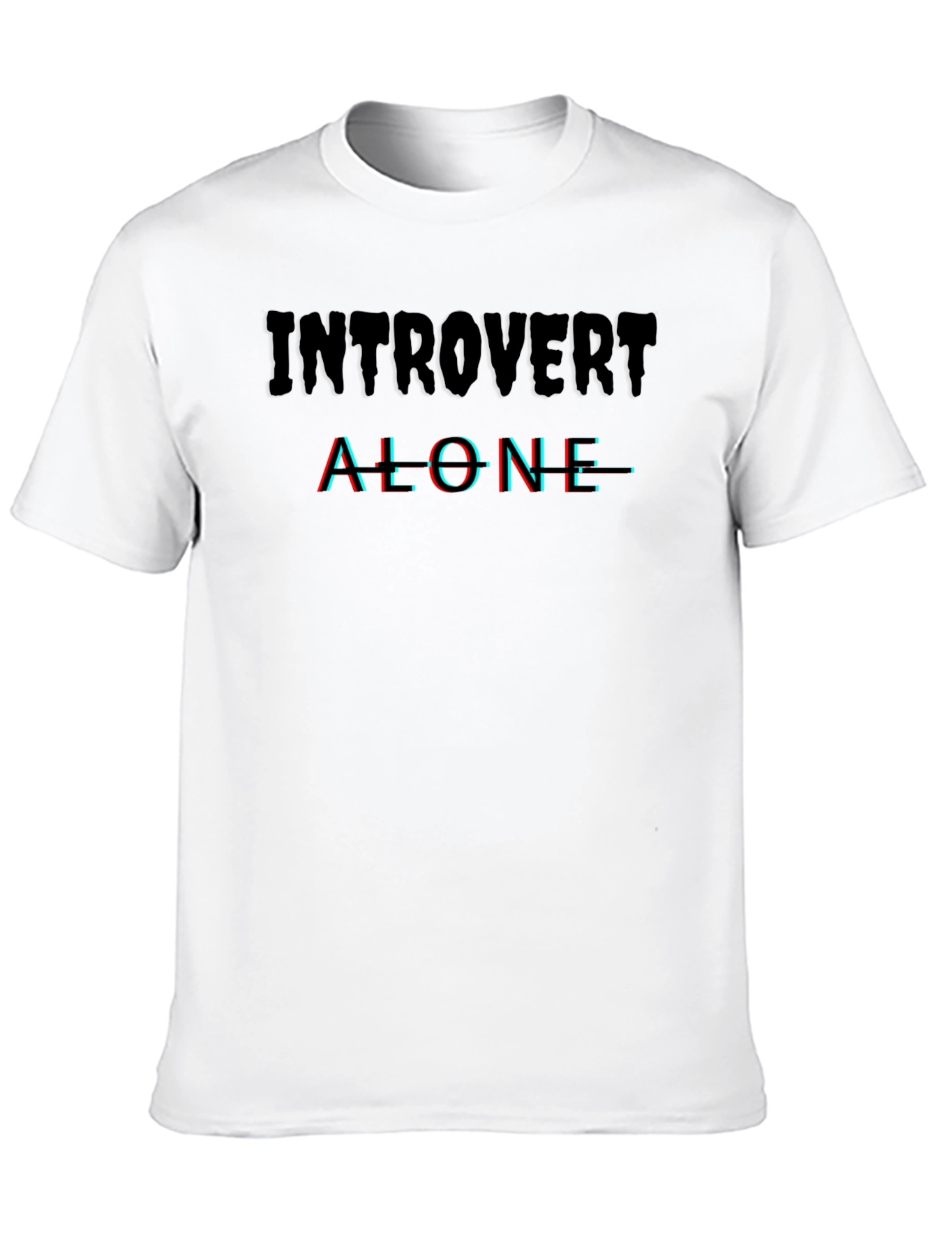 Introvert Alone Graphic Tee - Stylish Comfort