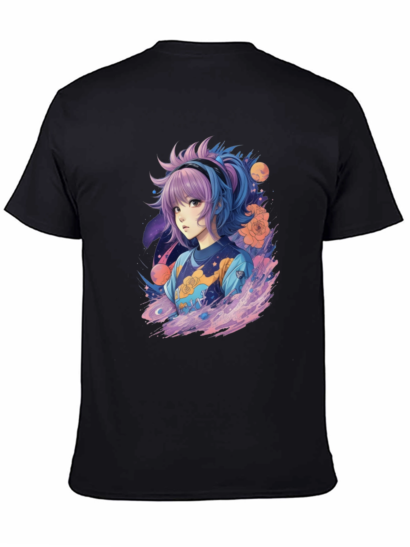 Anime Girl Graphic Tee - Unique Streetwear