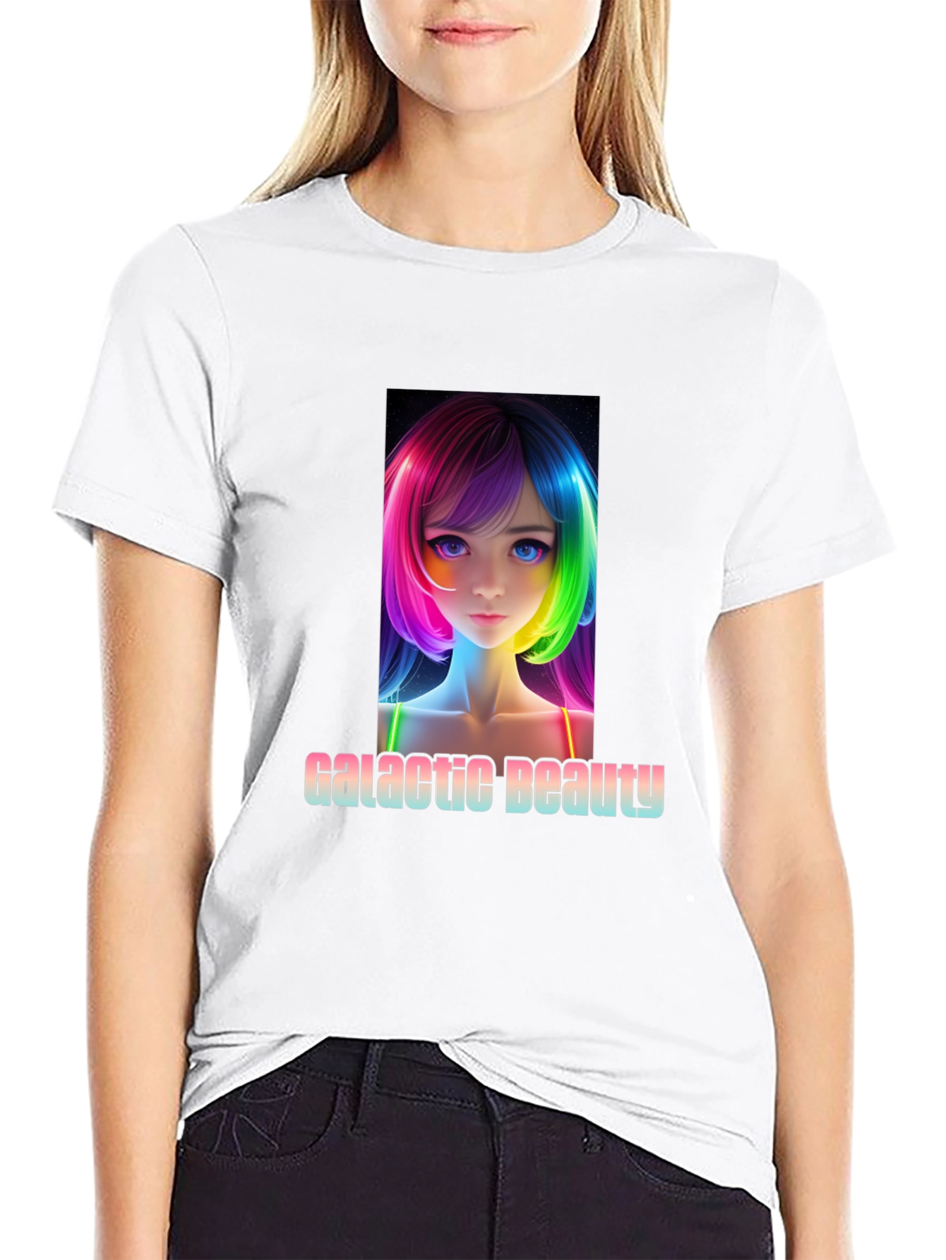 Galactic Beauty Black T-Shirt