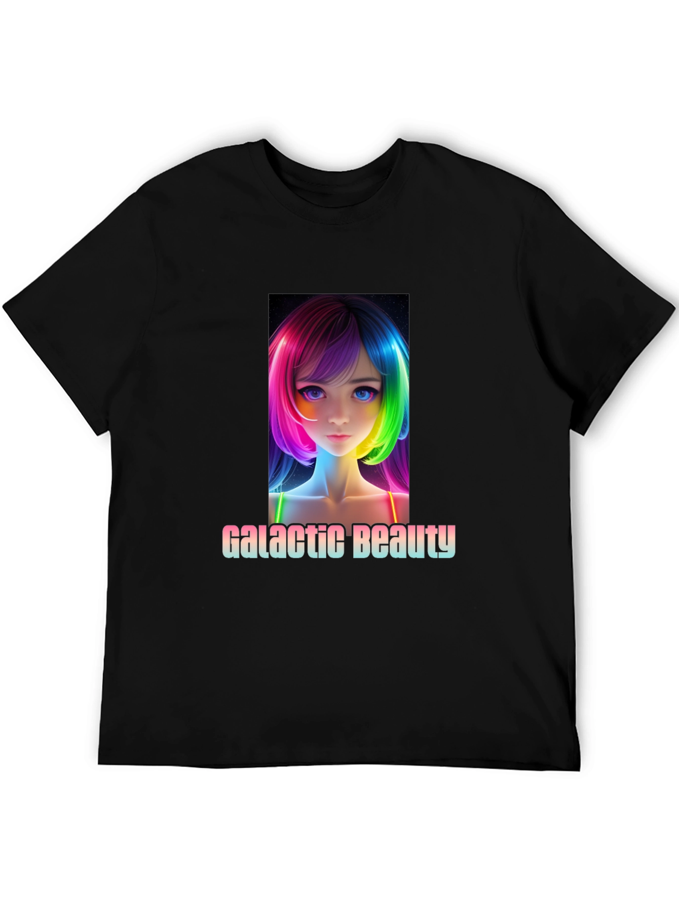Galactic Beauty Black T-Shirt