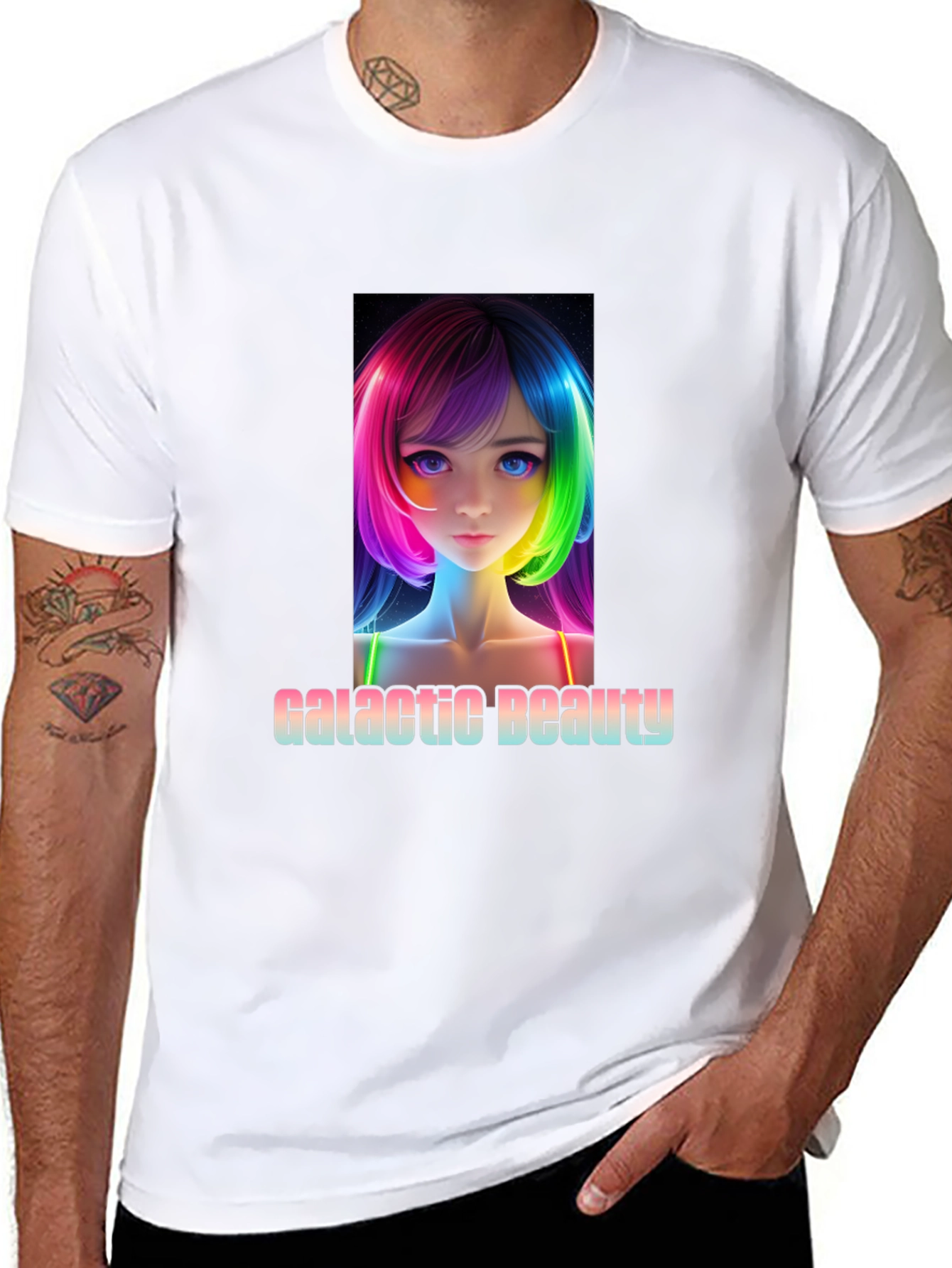 Galactic Beauty Black T-Shirt