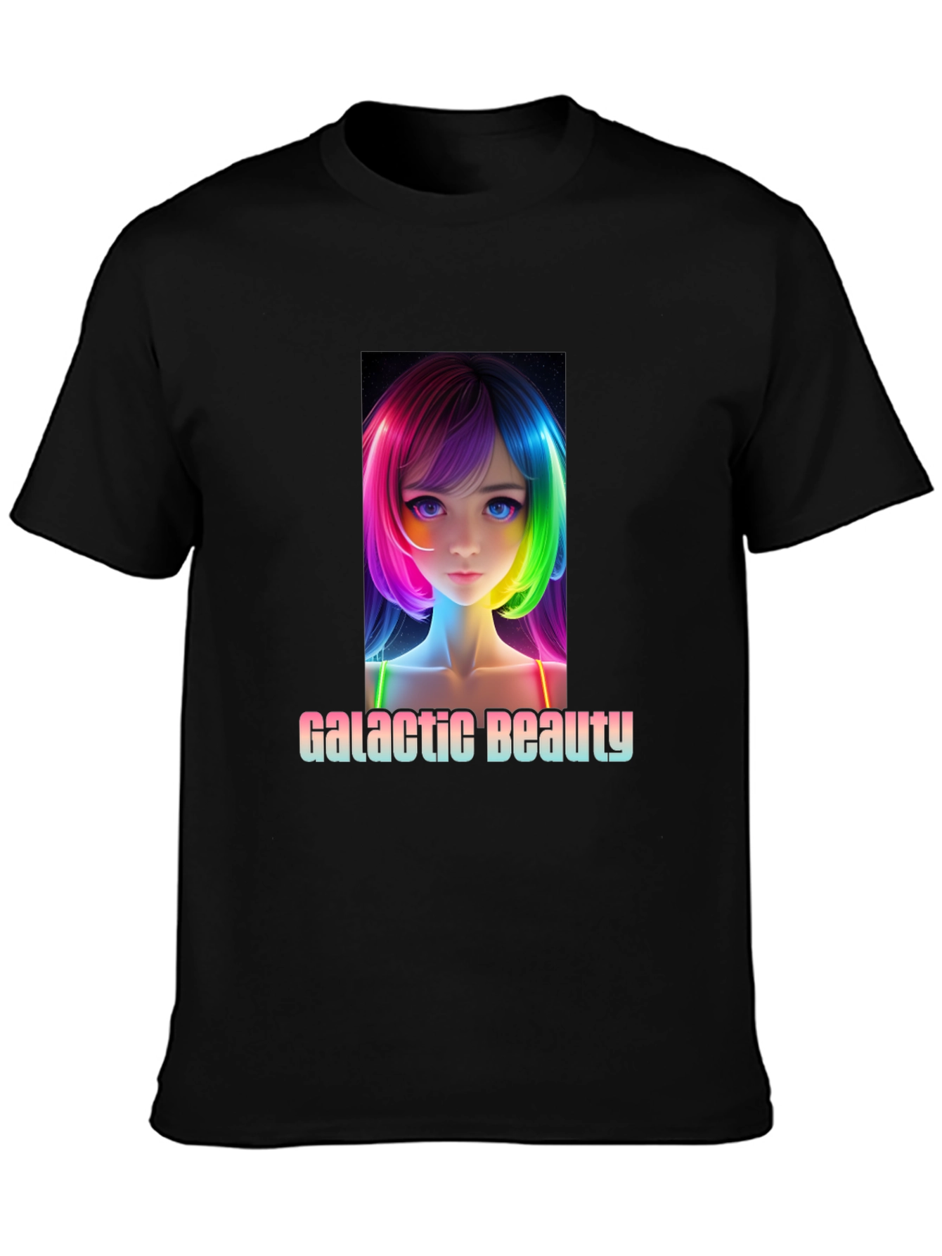 Galactic Beauty Black T-Shirt