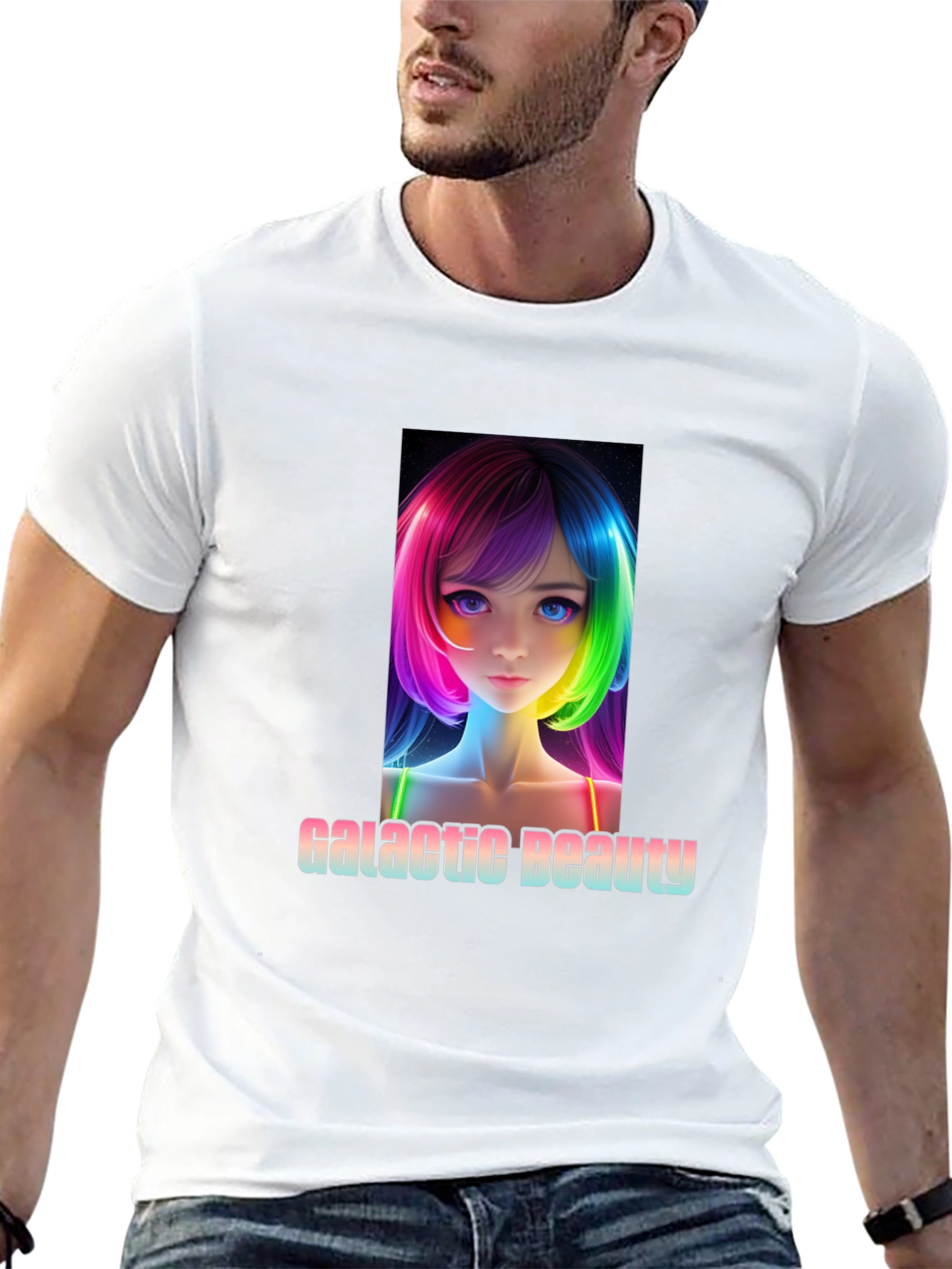 Galactic Beauty Black T-Shirt
