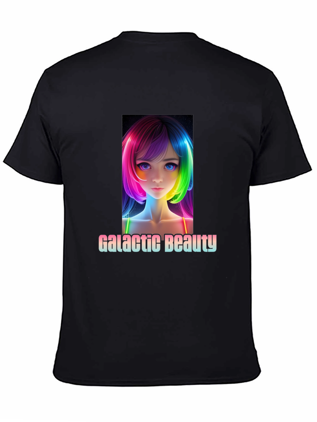 Galactic Beauty Black T-Shirt