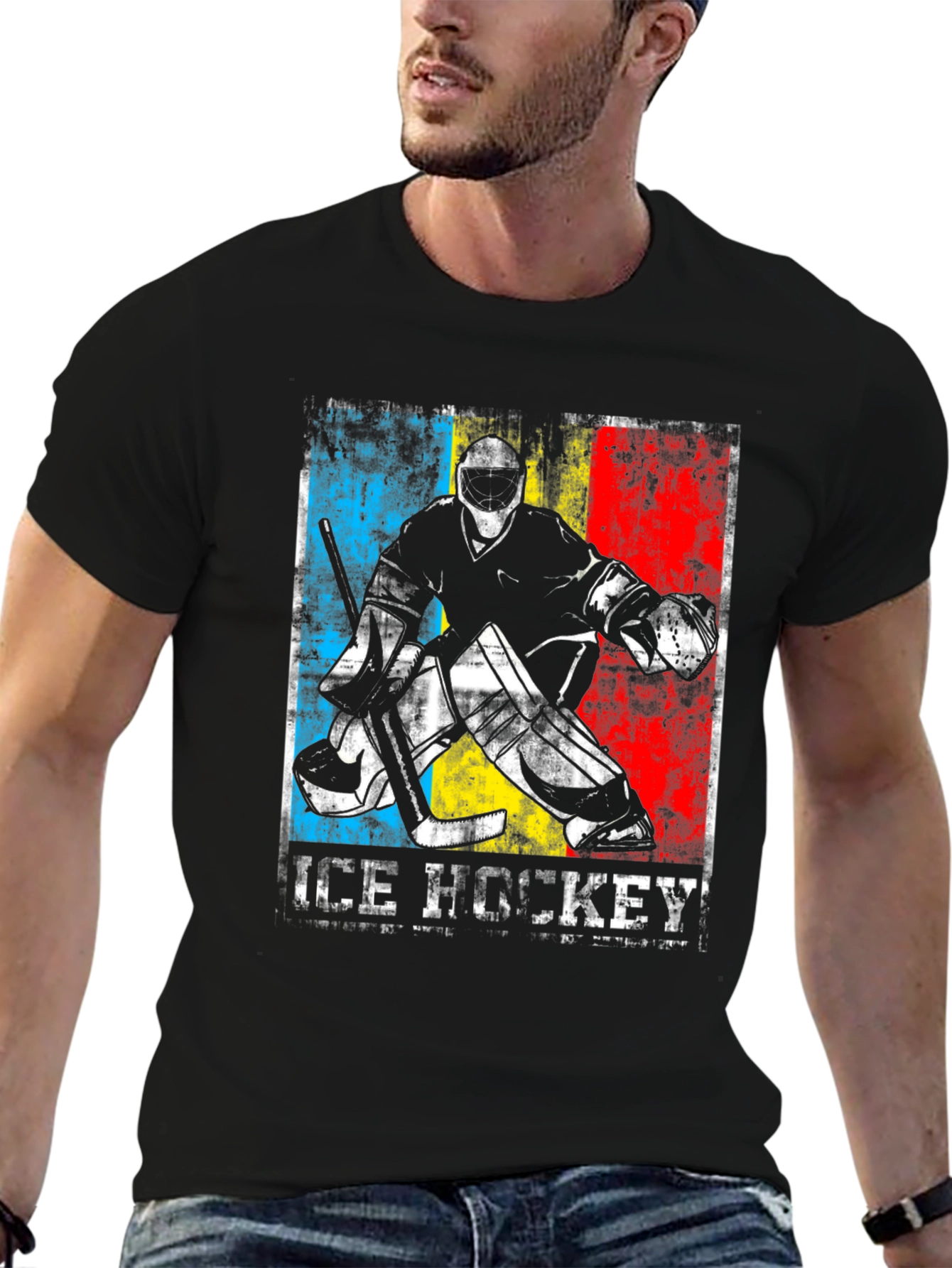 Ice Hockey Goalie Graphic T-Shirt