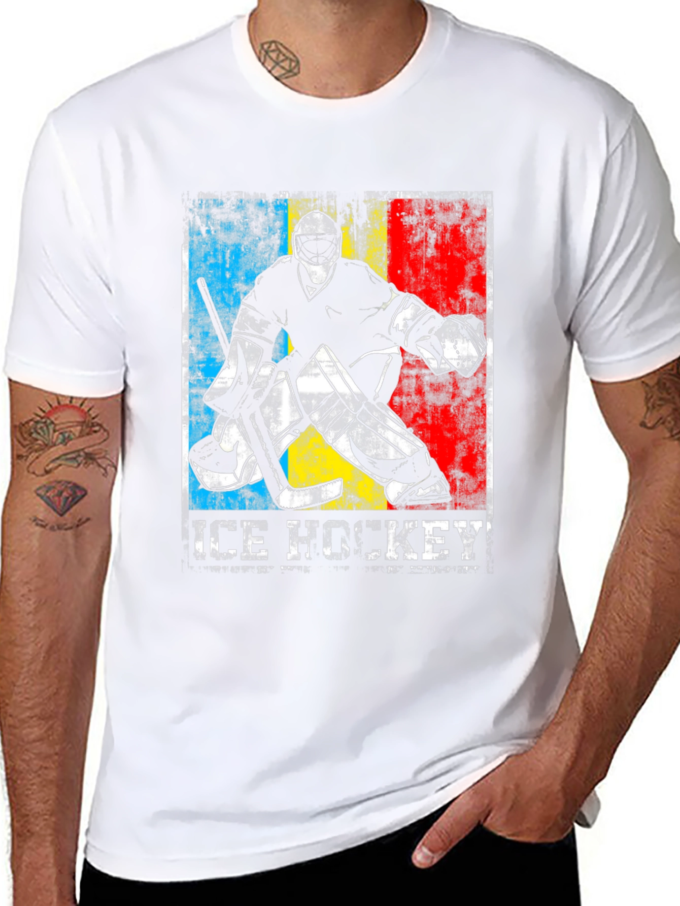 Ice Hockey Goalie Graphic T-Shirt