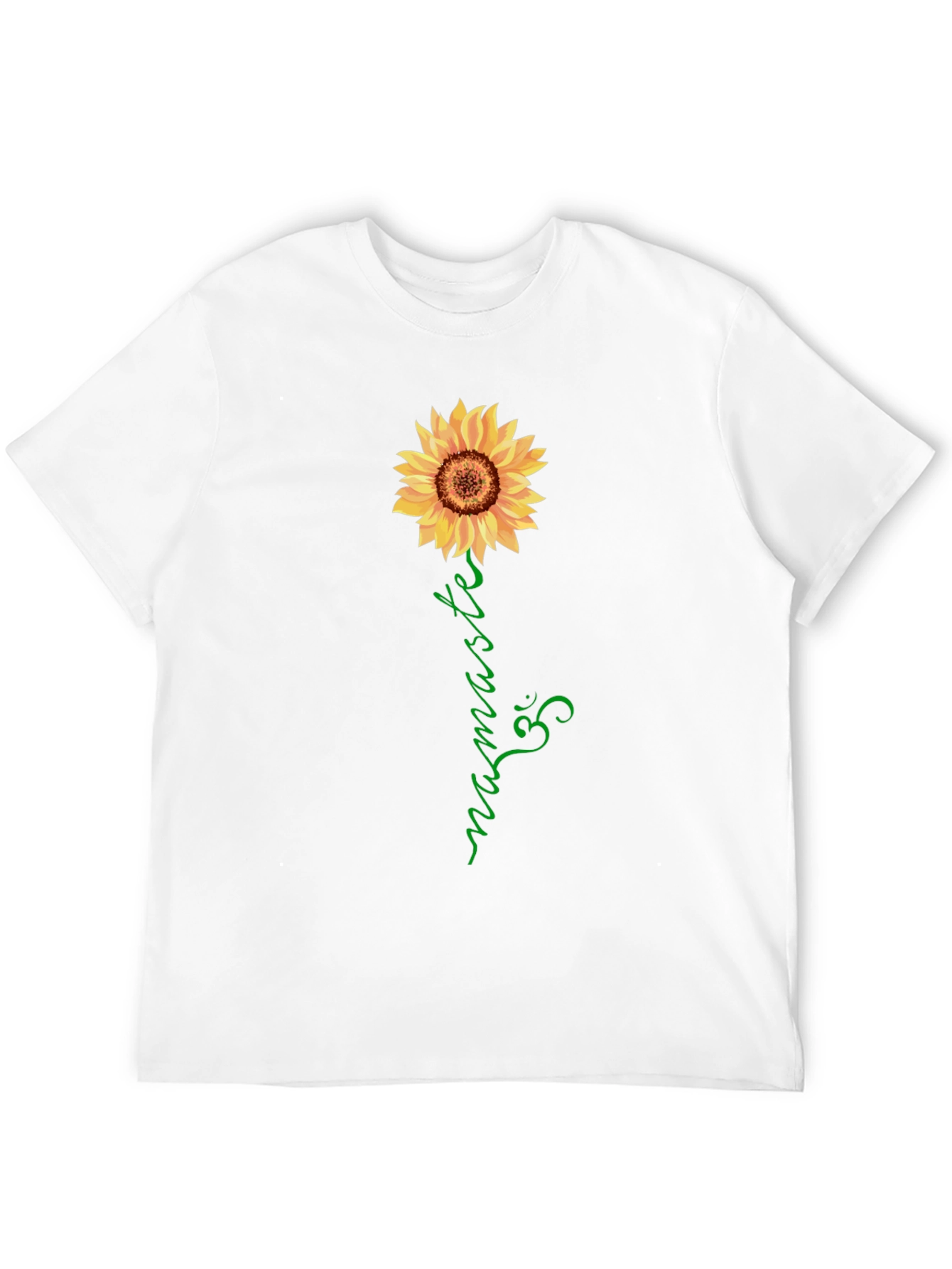 Sunflower Namaste Graphic Tee - Black
