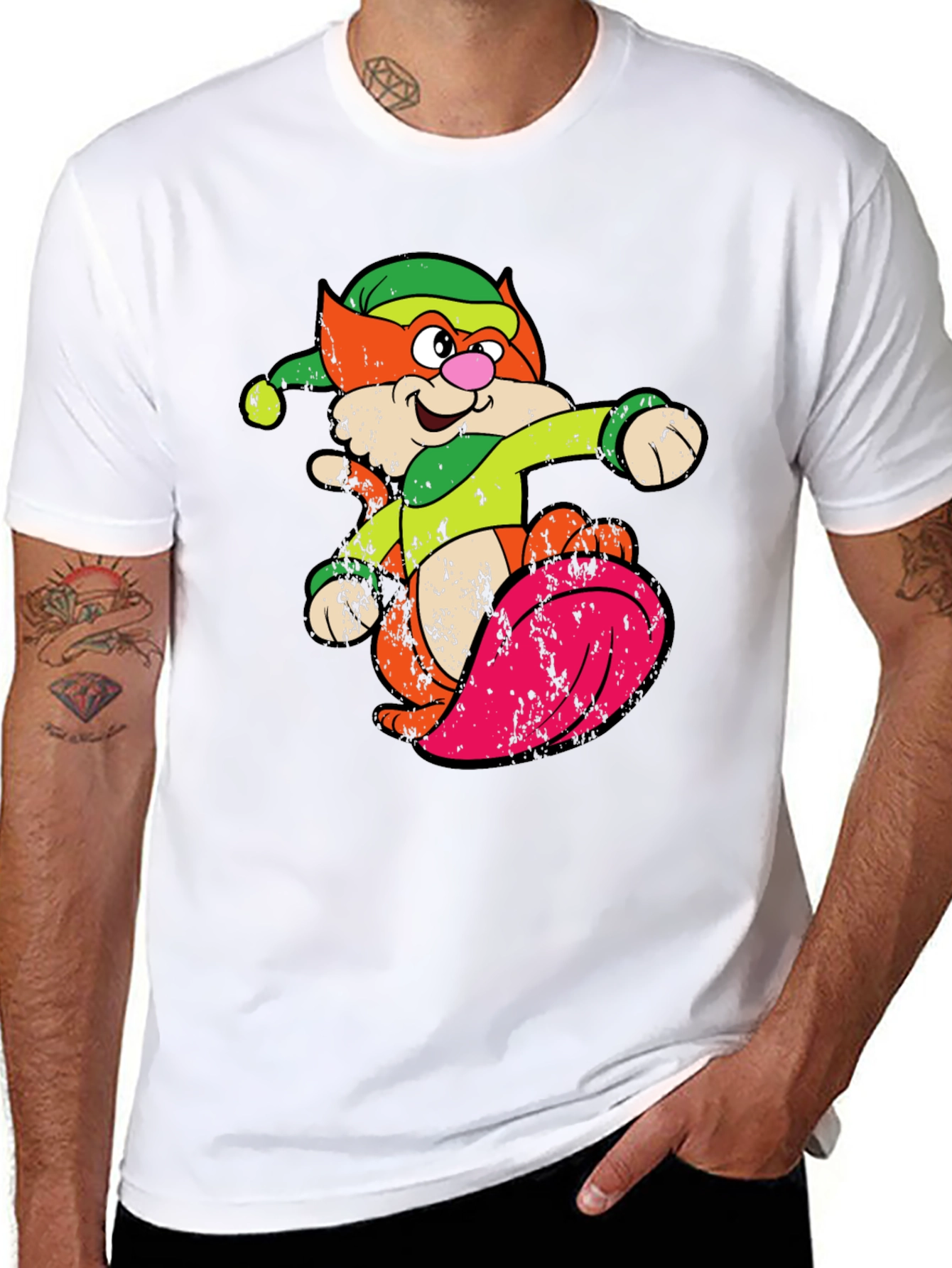 Retro Cartoon Cat T-Shirt