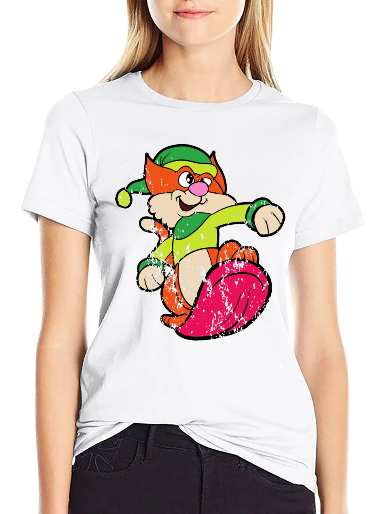 Retro Cartoon Cat T-Shirt