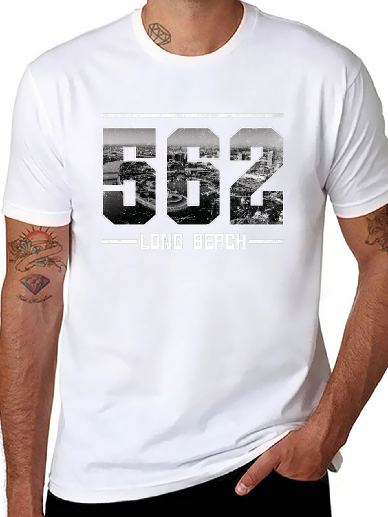 Long Beach 562 Area Code T-Shirt