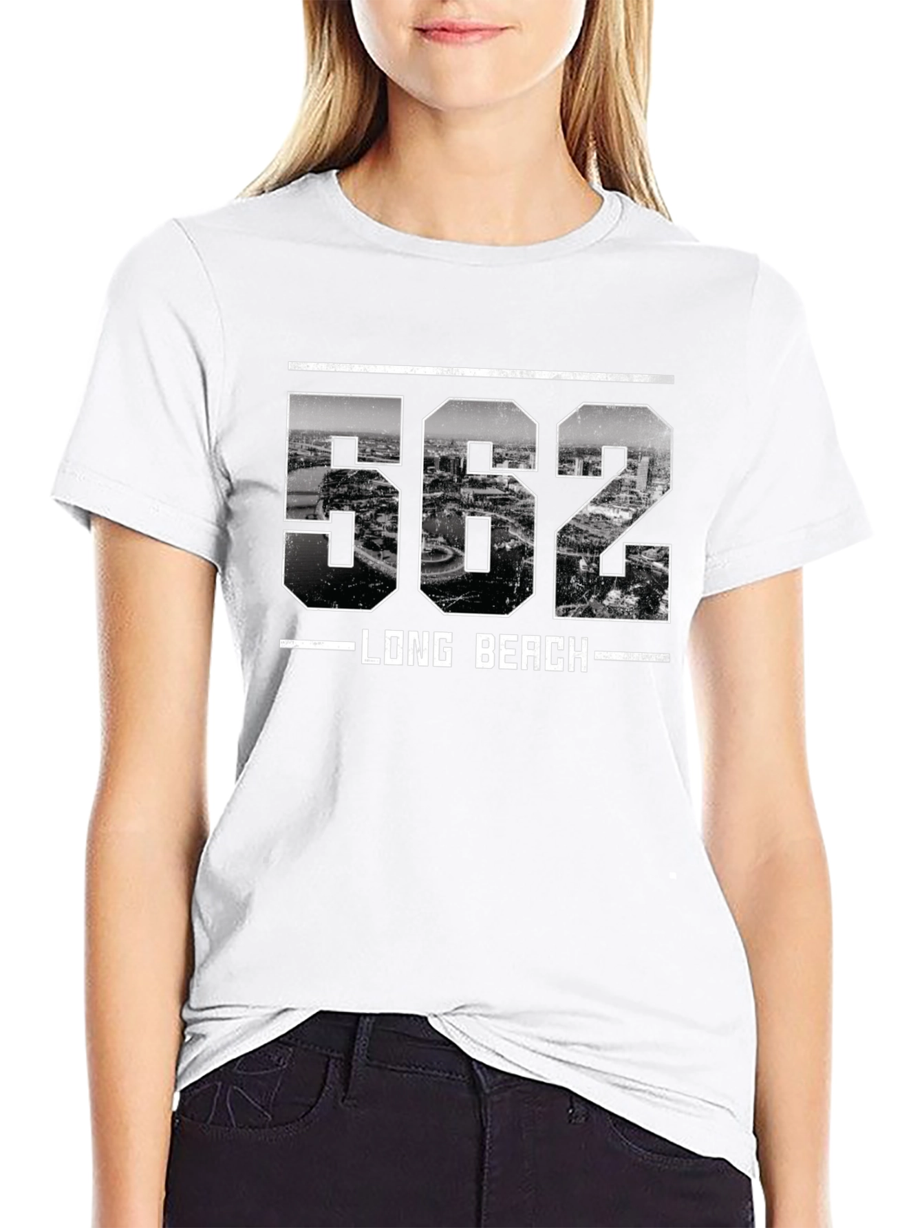Long Beach 562 Area Code T-Shirt