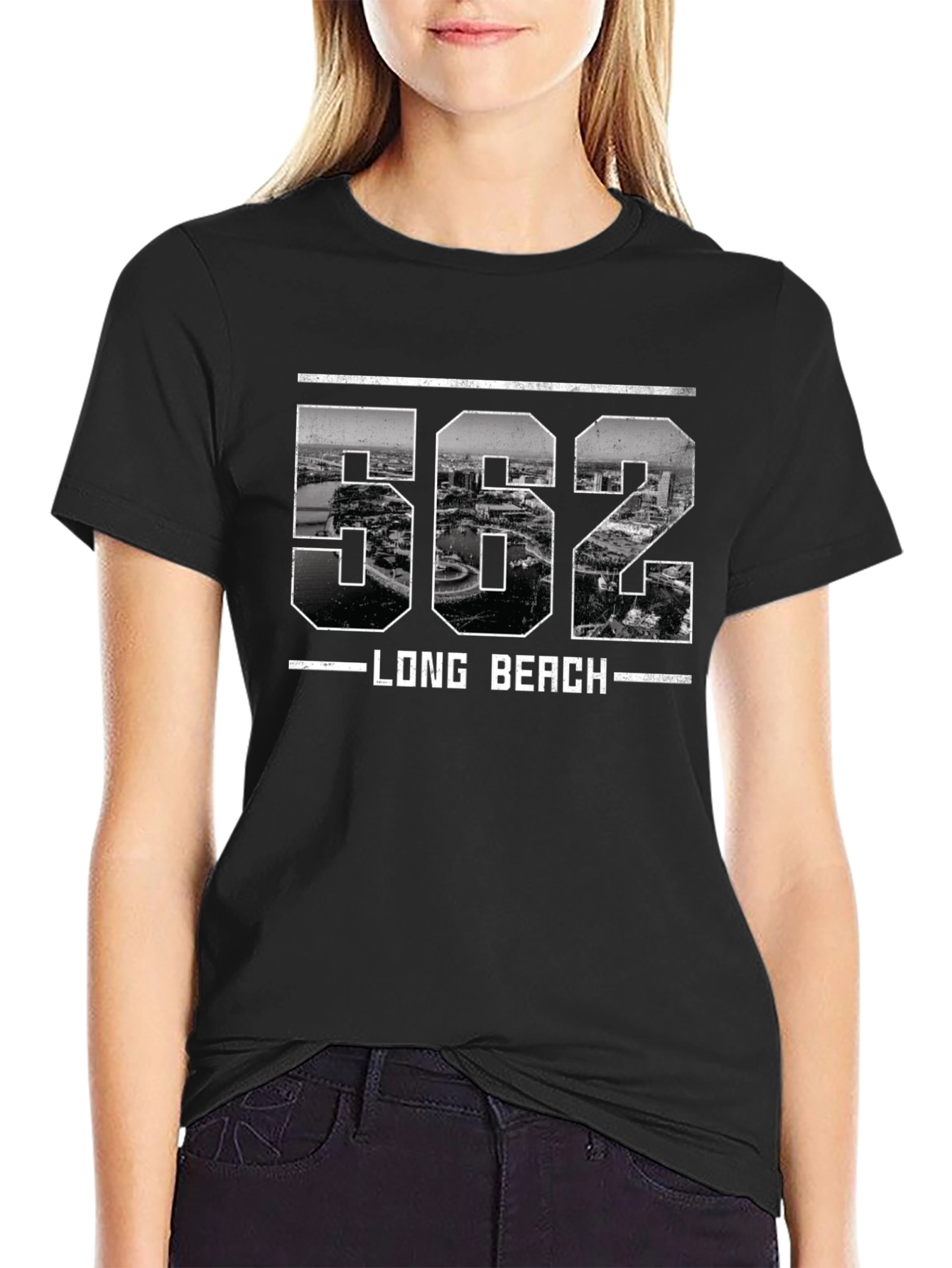 Long Beach 562 Area Code T-Shirt