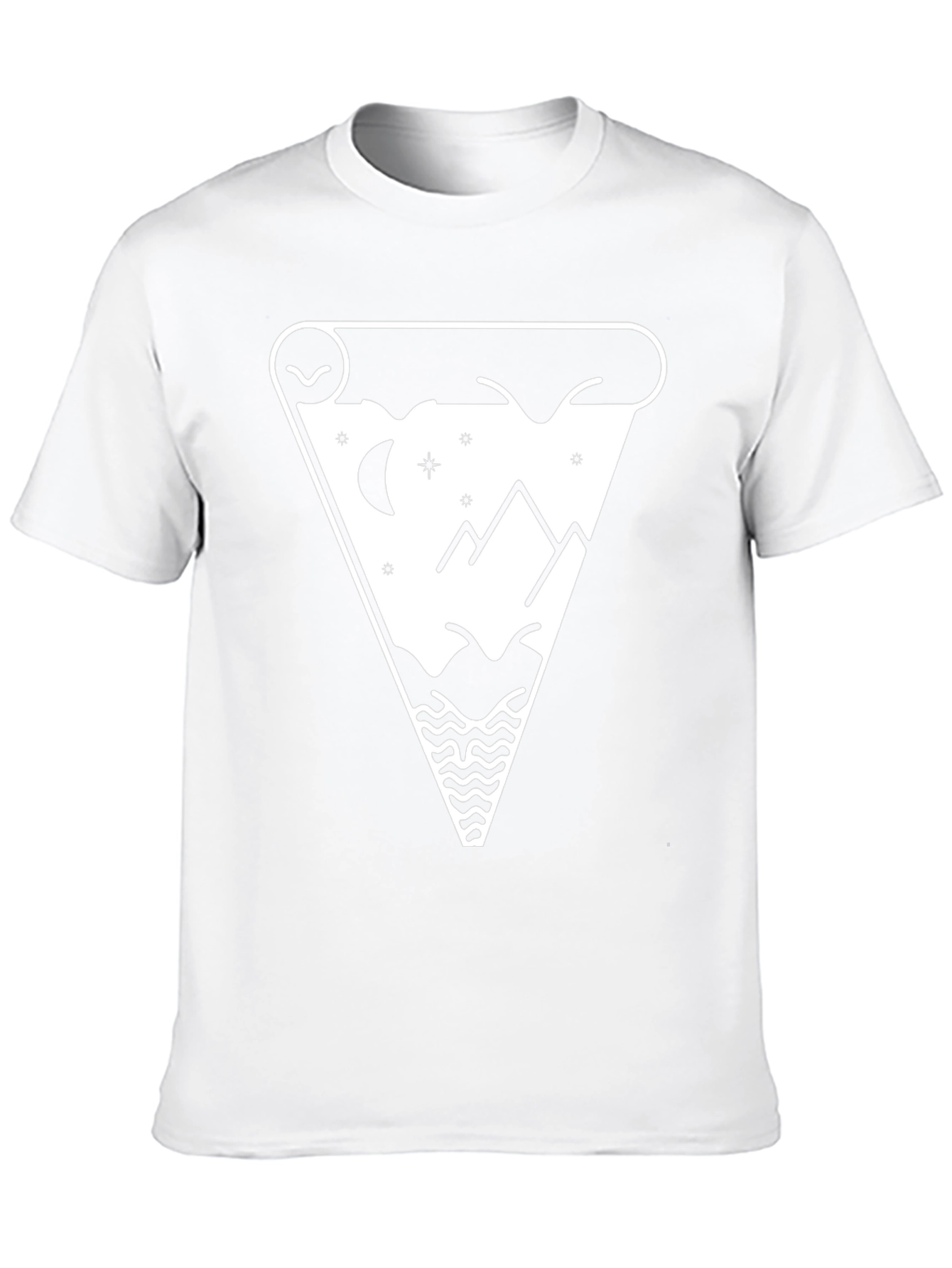 Mountainscape Pizza Slice Graphic Tee