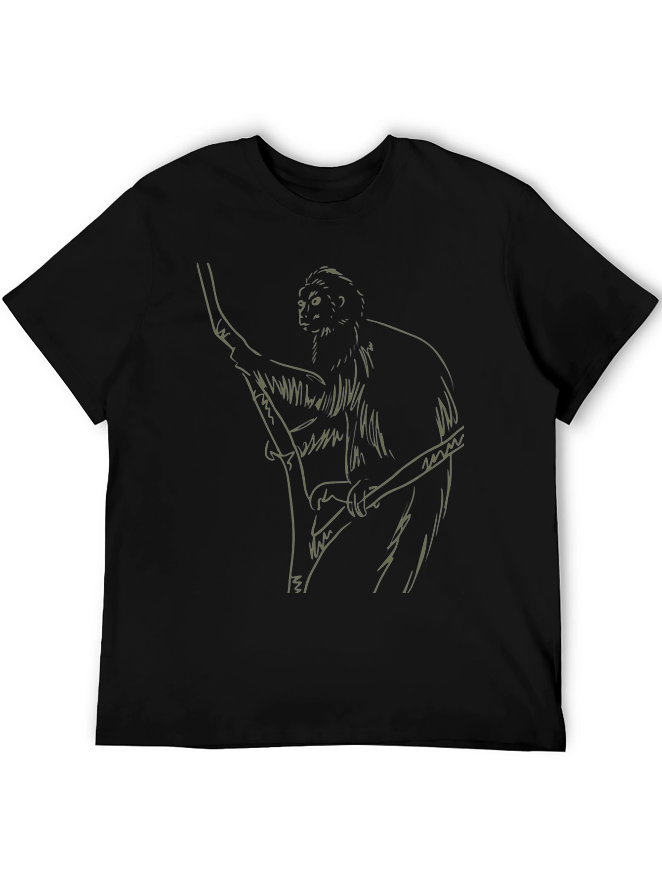Monkey Graphic Black T-Shirt