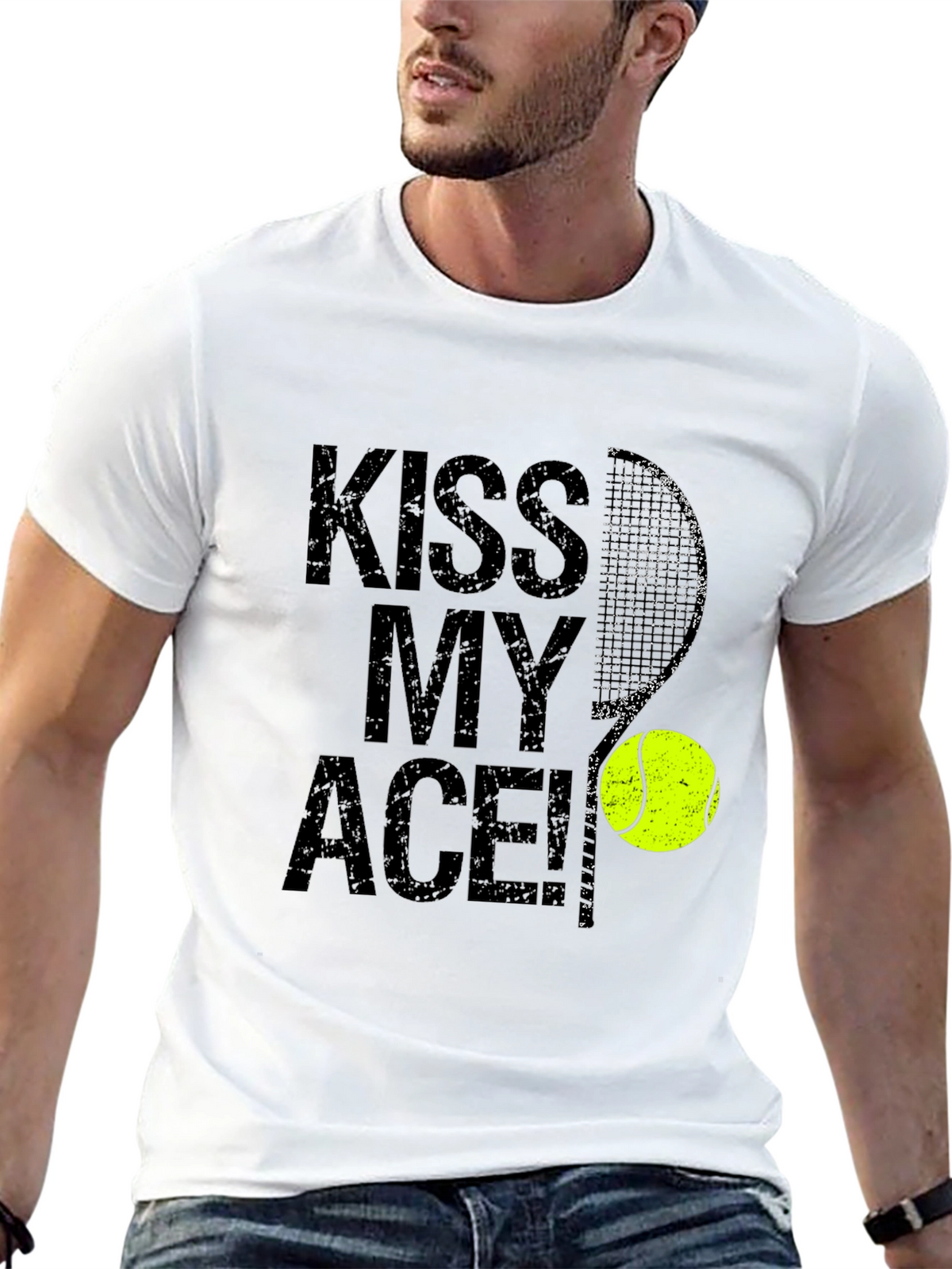 Kiss My Ace Tennis Graphic T-Shirt