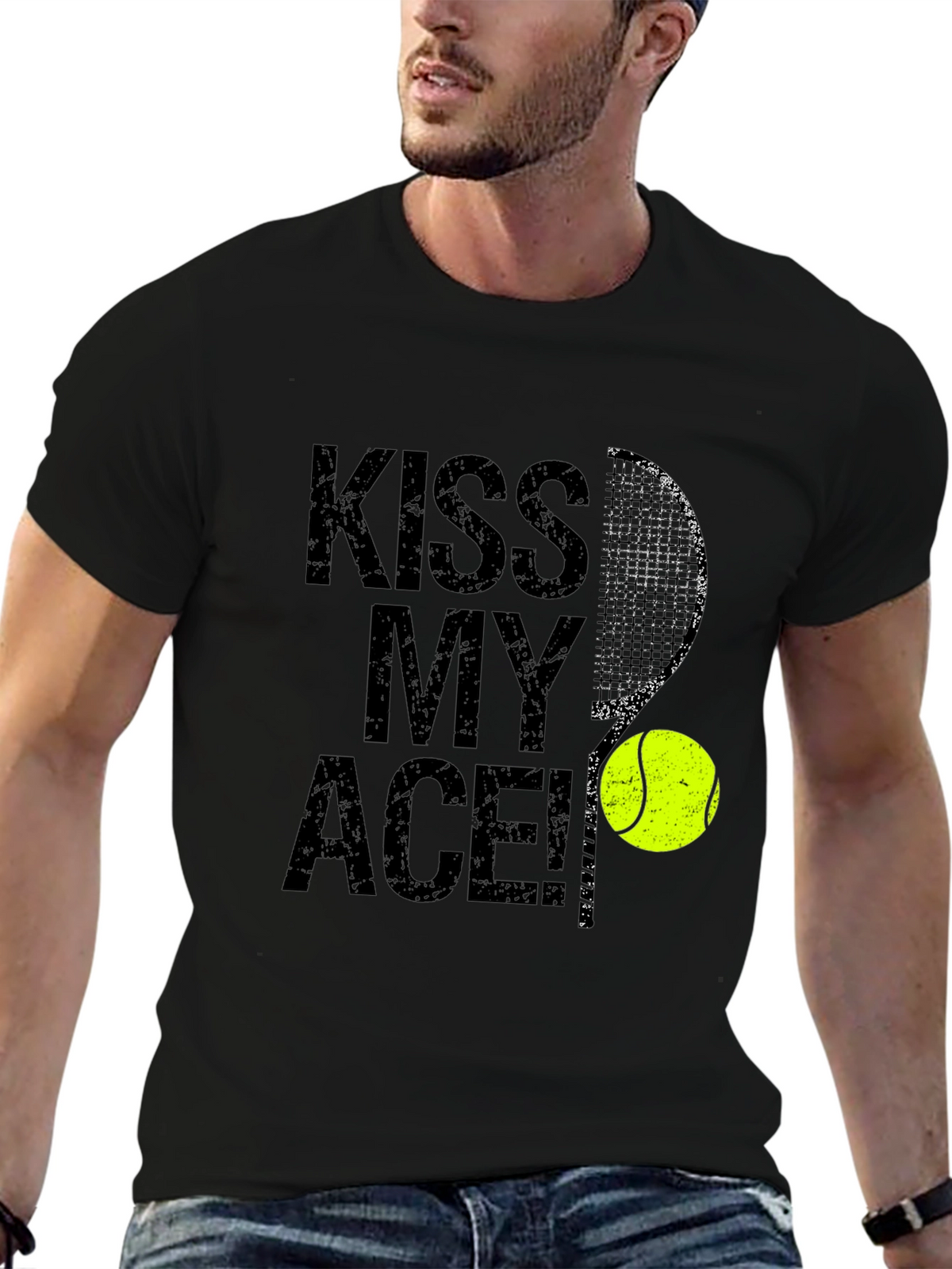 Kiss My Ace Tennis Graphic T-Shirt
