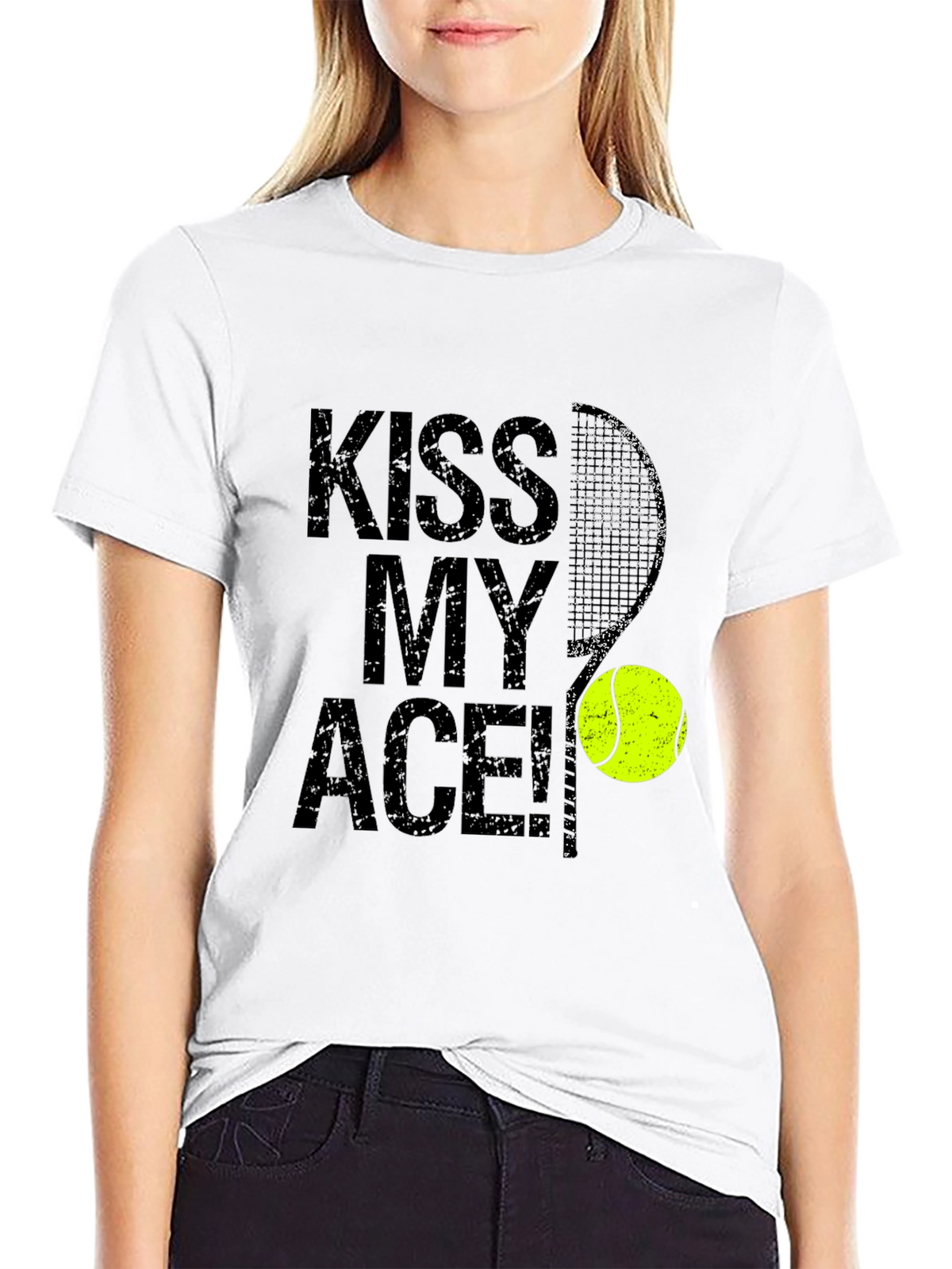 Kiss My Ace Tennis Graphic T-Shirt