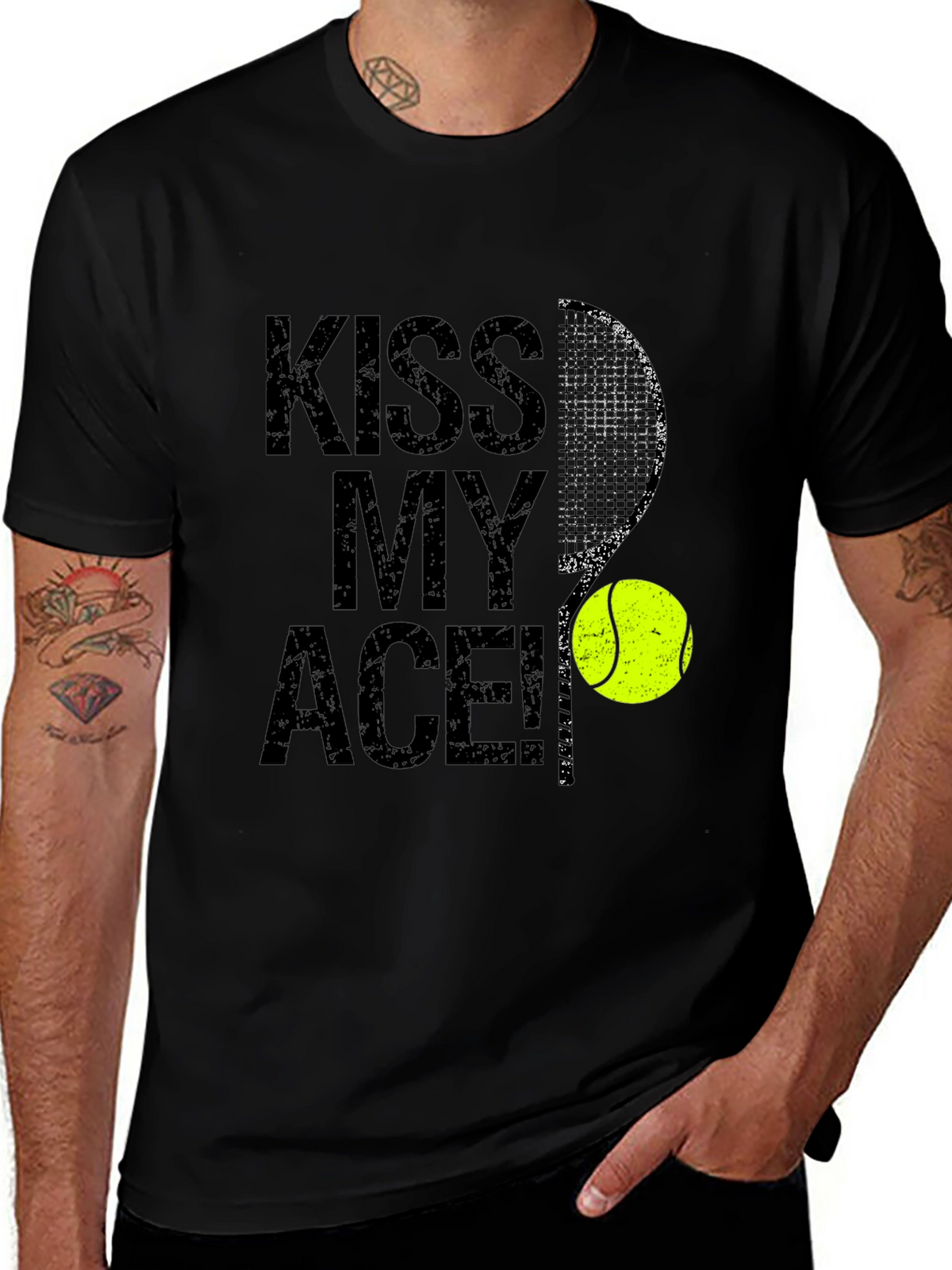 Kiss My Ace Tennis Graphic T-Shirt