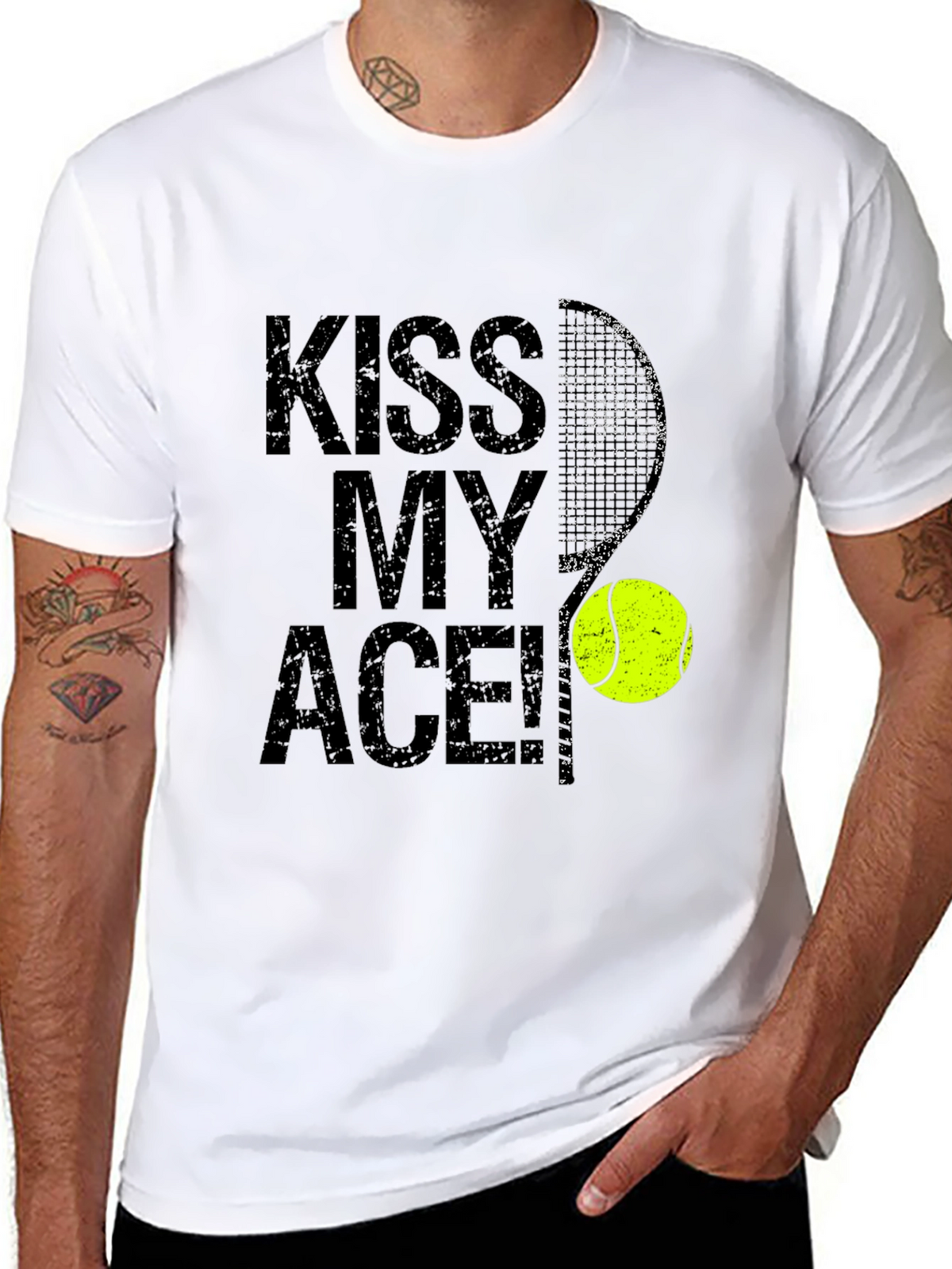 Kiss My Ace Tennis Graphic T-Shirt