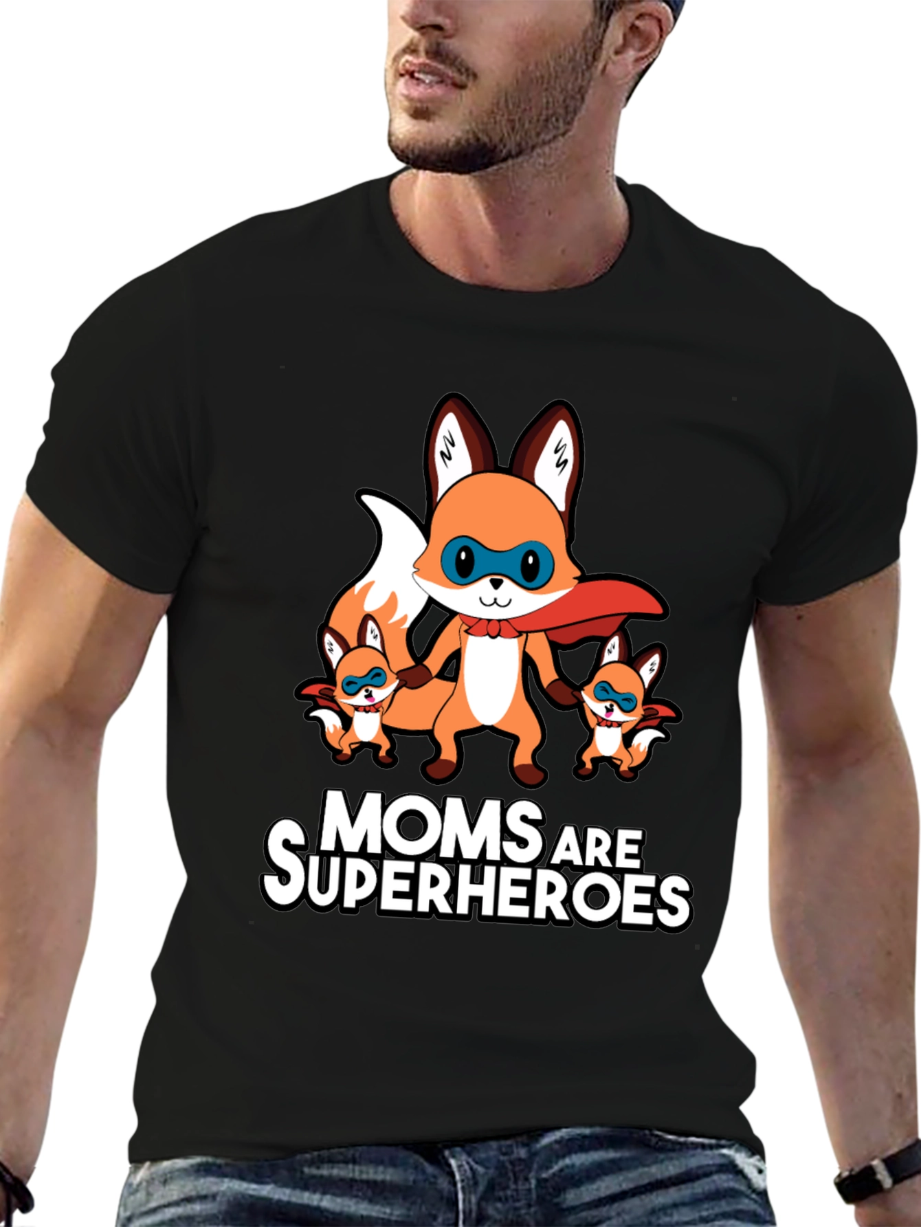 Moms Are Superheroes Fox T-Shirt
