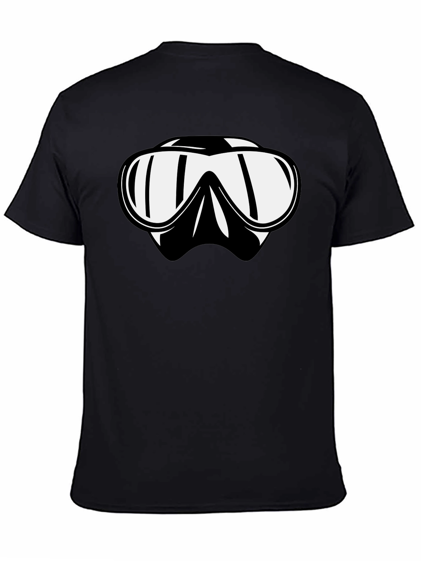Cool Dive Mask Graphic Tee - Black