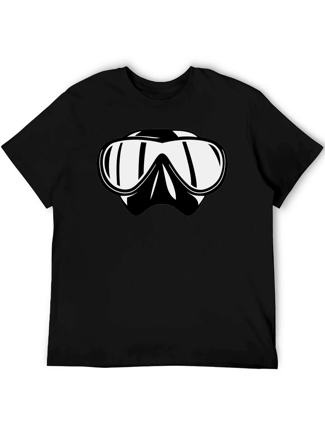 Cool Dive Mask Graphic Tee - Black
