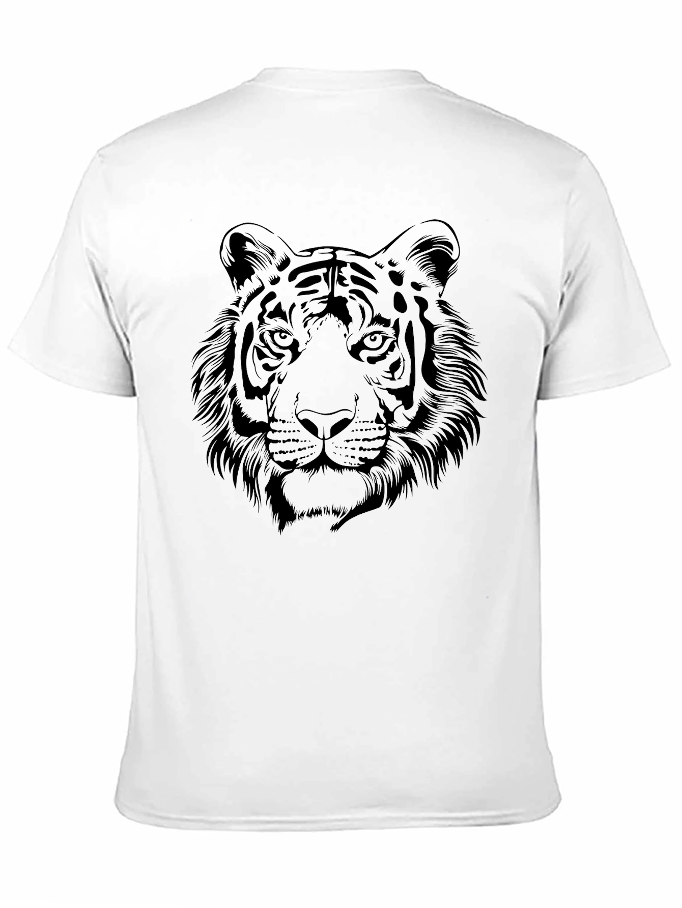 Tiger Graphic Black T-Shirt - Bold Animal Design
