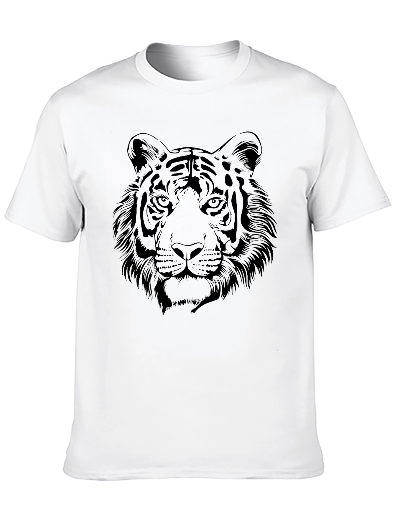 Tiger Graphic Black T-Shirt - Bold Animal Design