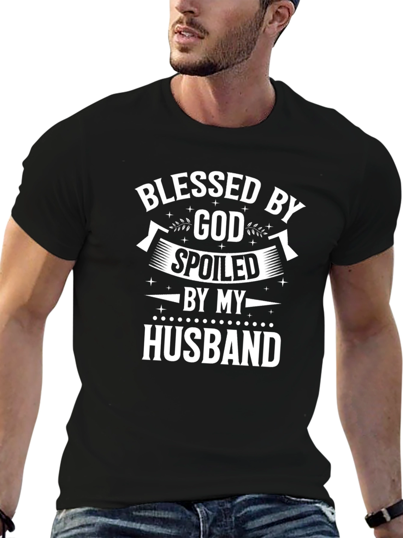 Blessed by God Spoiled by Husband T-Shirt
