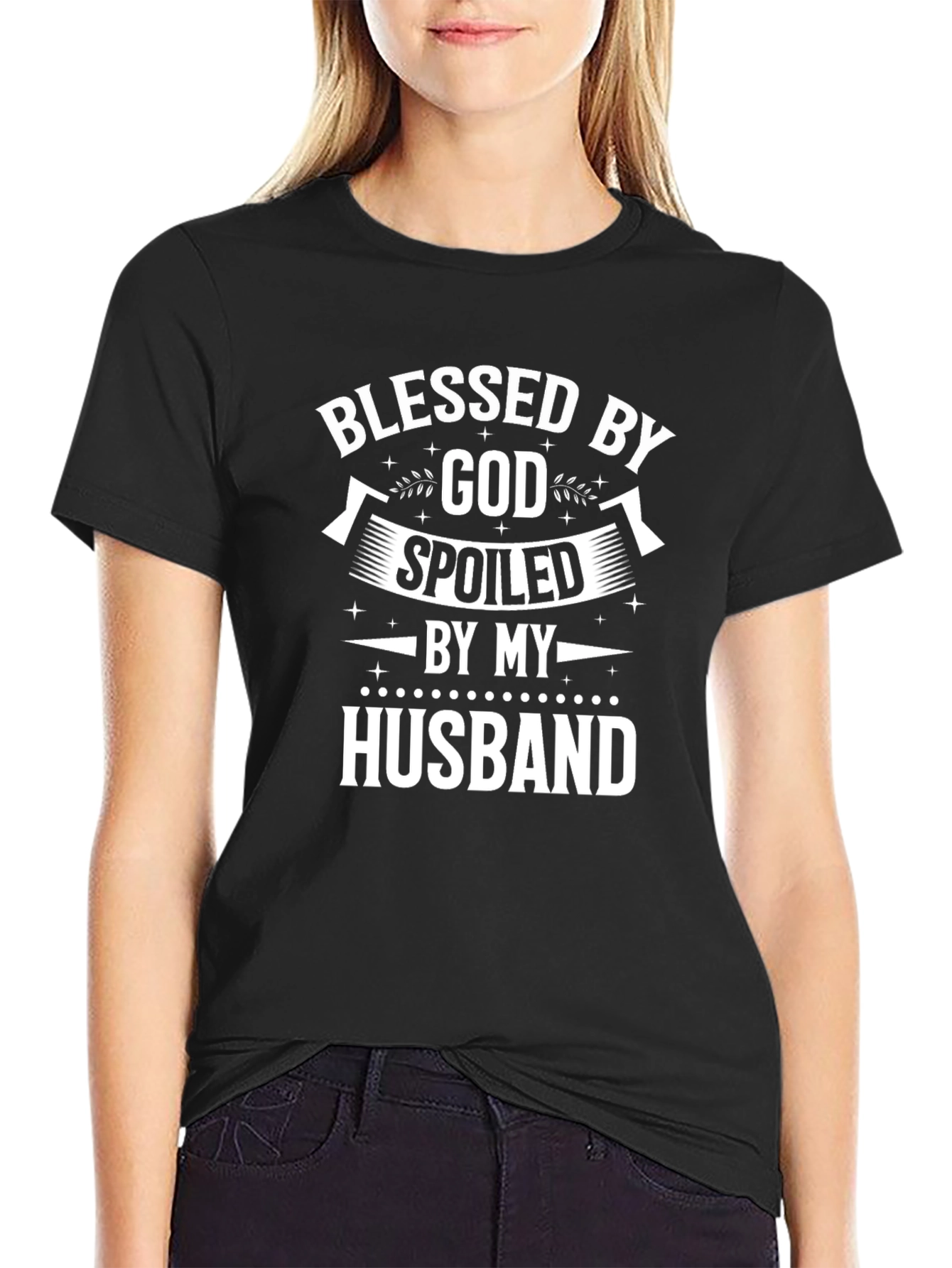 Blessed by God Spoiled by Husband T-Shirt