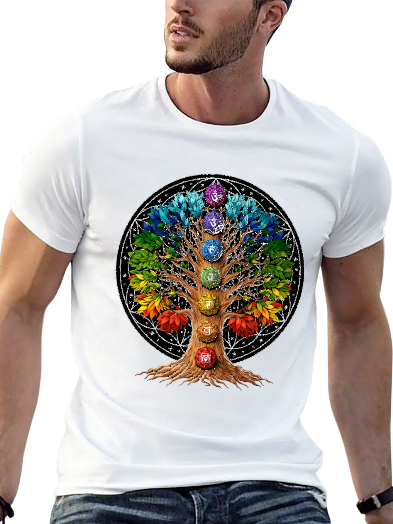 Chakra Tree T-Shirt: Spiritual Wellness Tee