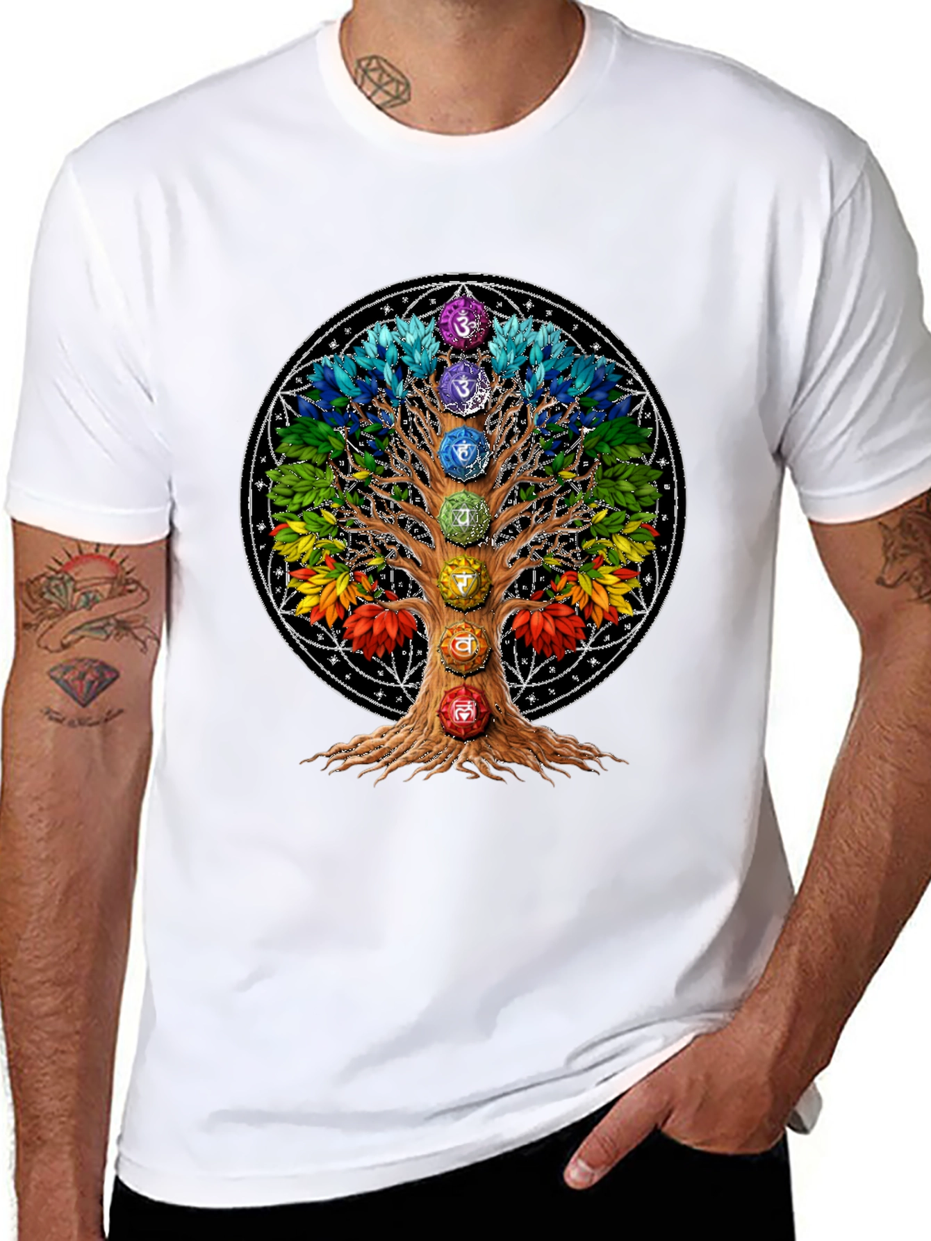 Chakra Tree T-Shirt: Spiritual Wellness Tee